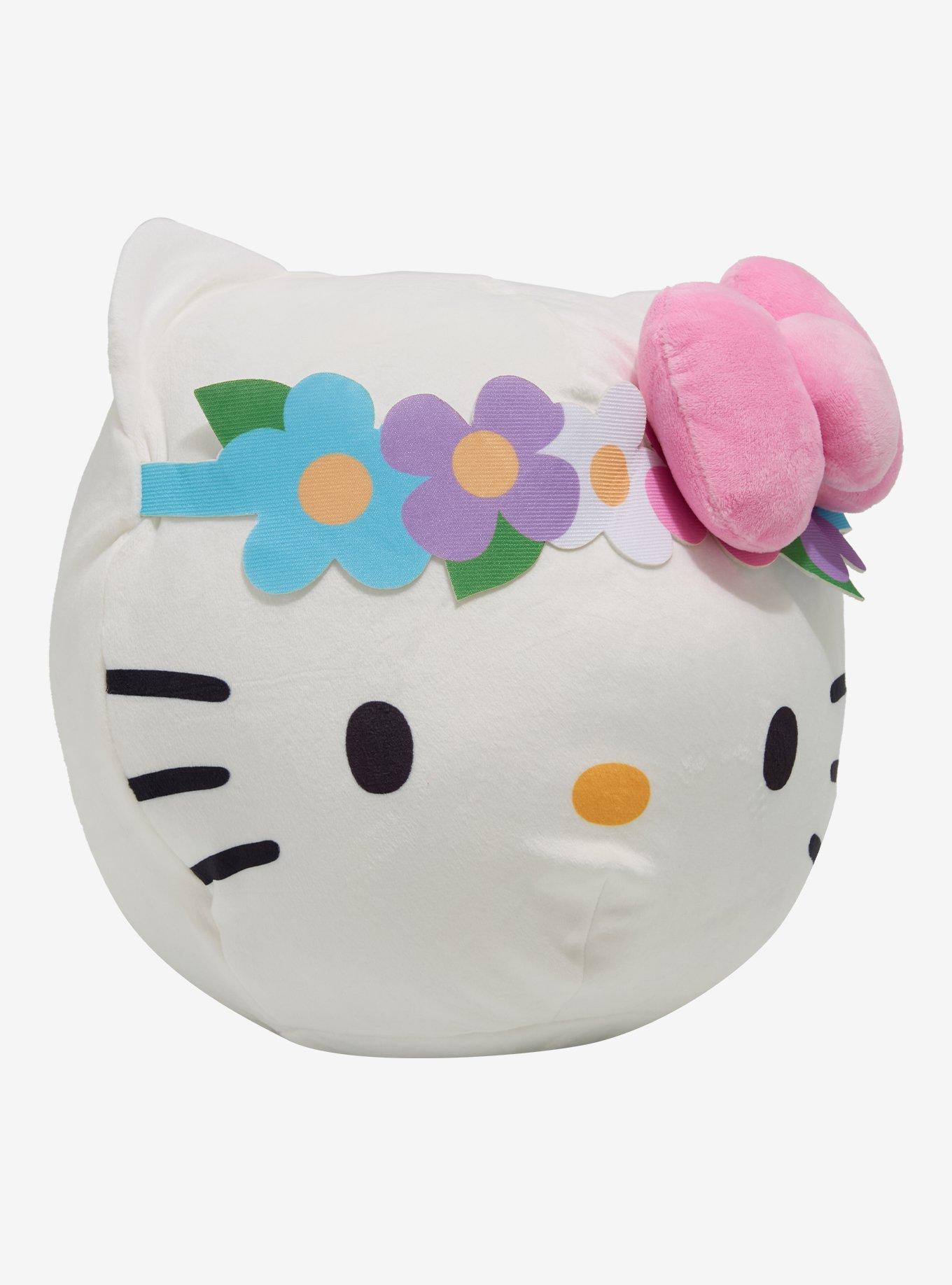 Hello Kitty Flower Crown Face Cloud Pillow, , hi-res