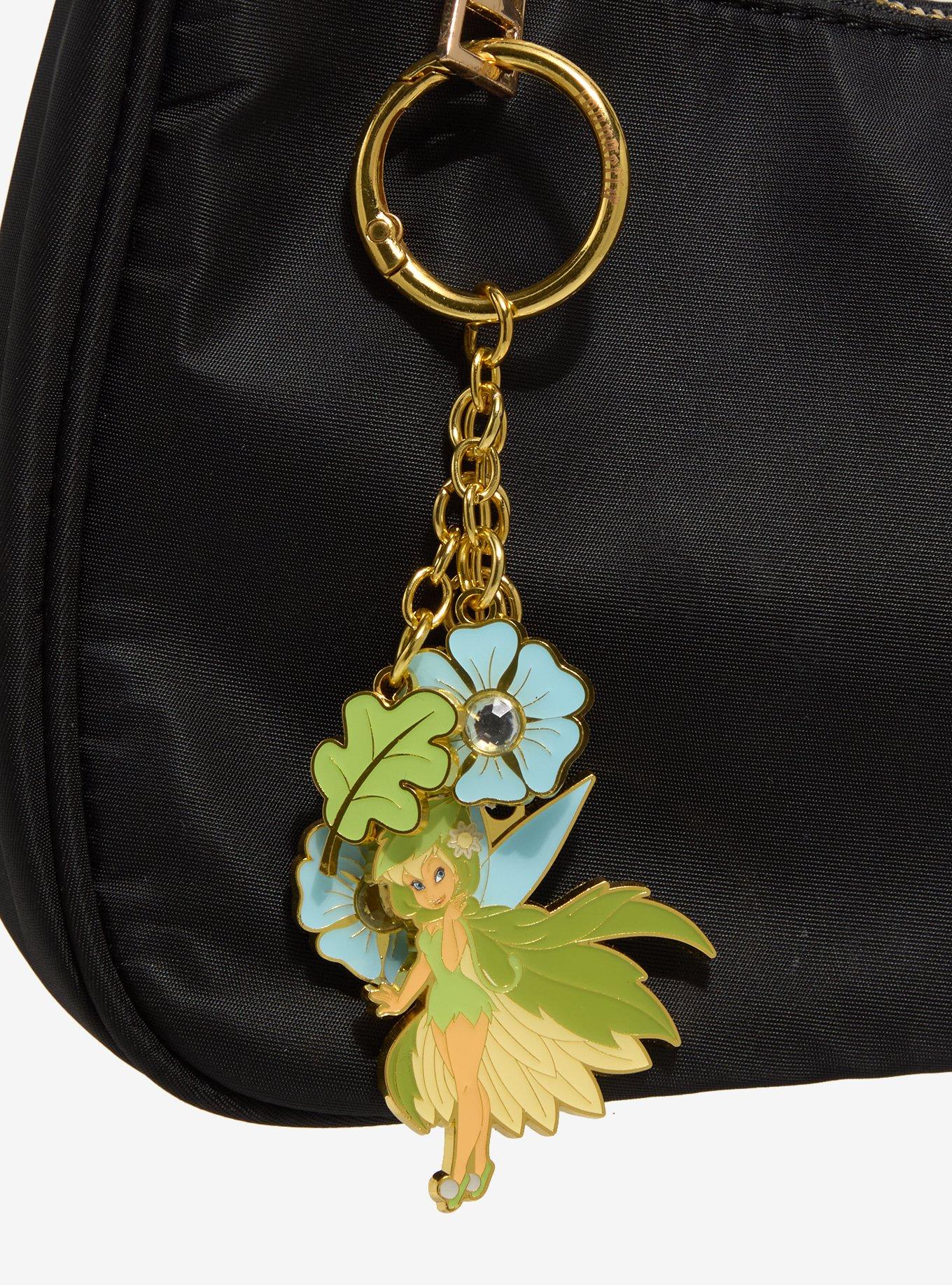 Loungefly Disney Peter Pan Tinker Bell Cloak Multi-Charm Keychain — BoxLunch Exclusive, , hi-res