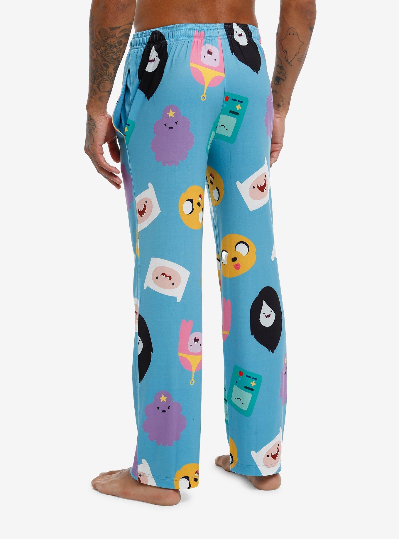 Adventure Time Characters Allover Print Pajama Pants, , hi-res