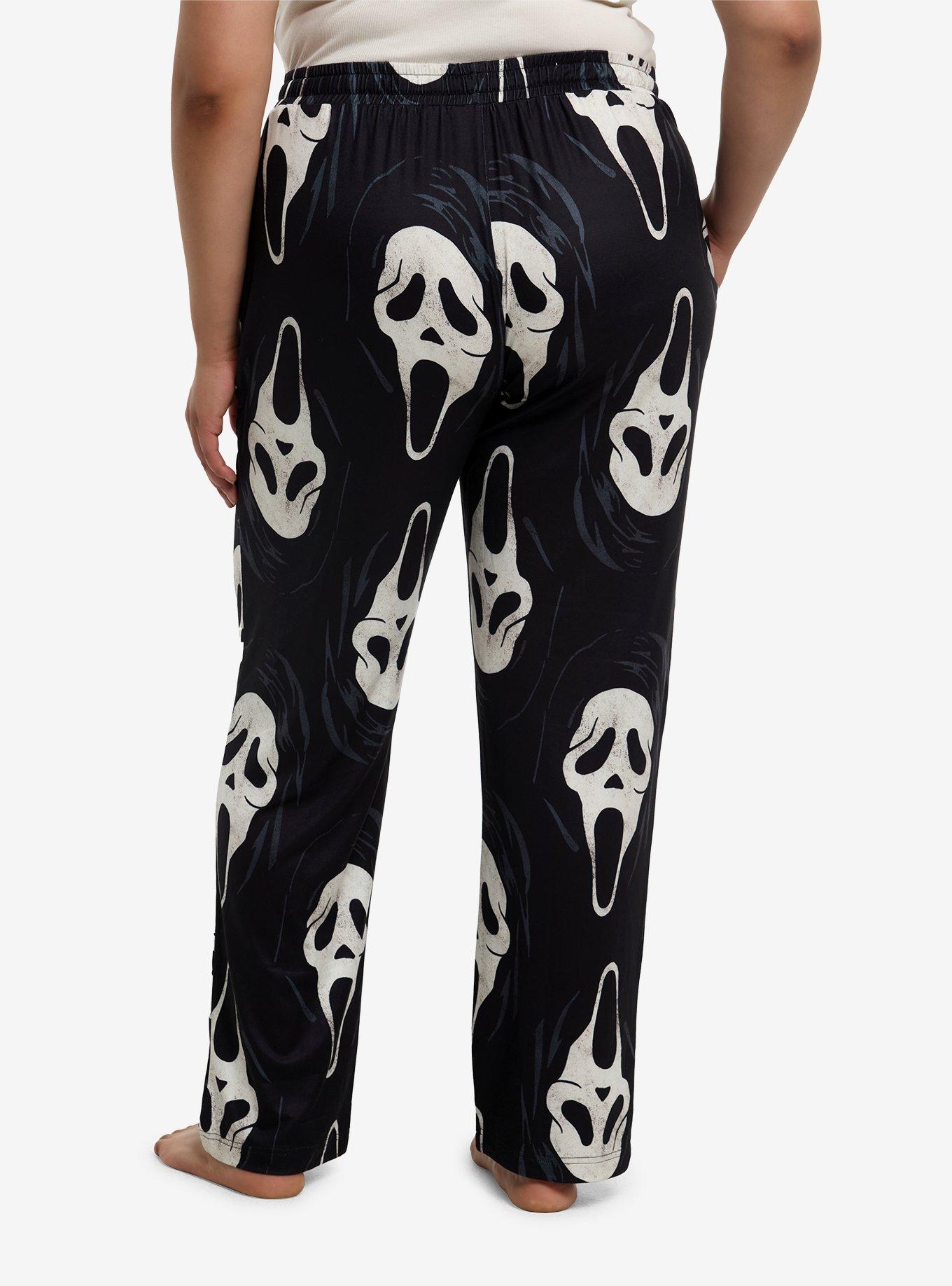 Ghost Face Girls Pajama Pants Plus Size, , hi-res