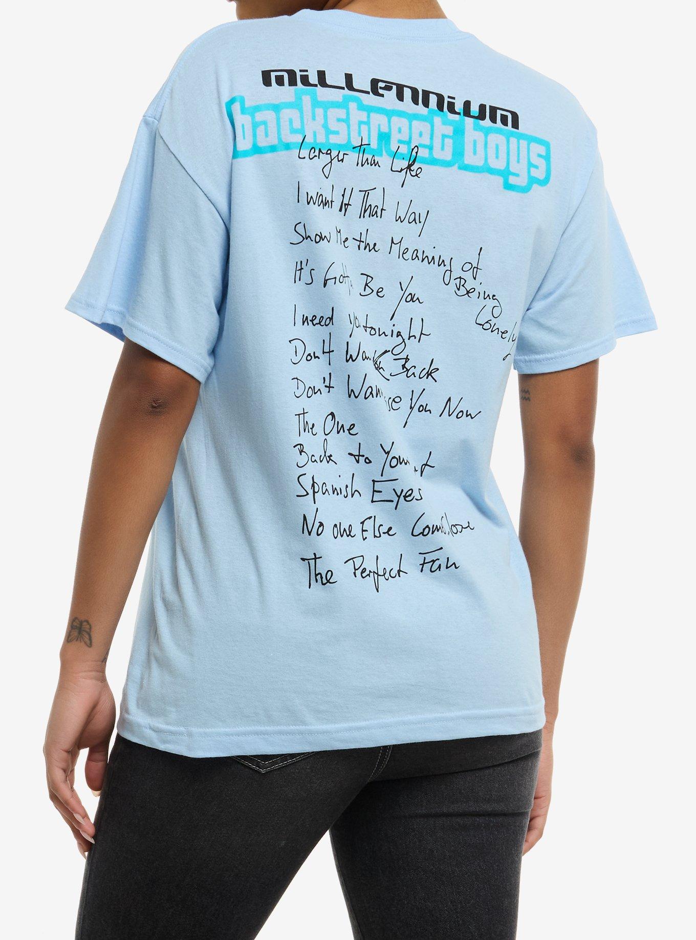 Backstreet Boys Millennium Tracklist Crop T-Shirt, , hi-res