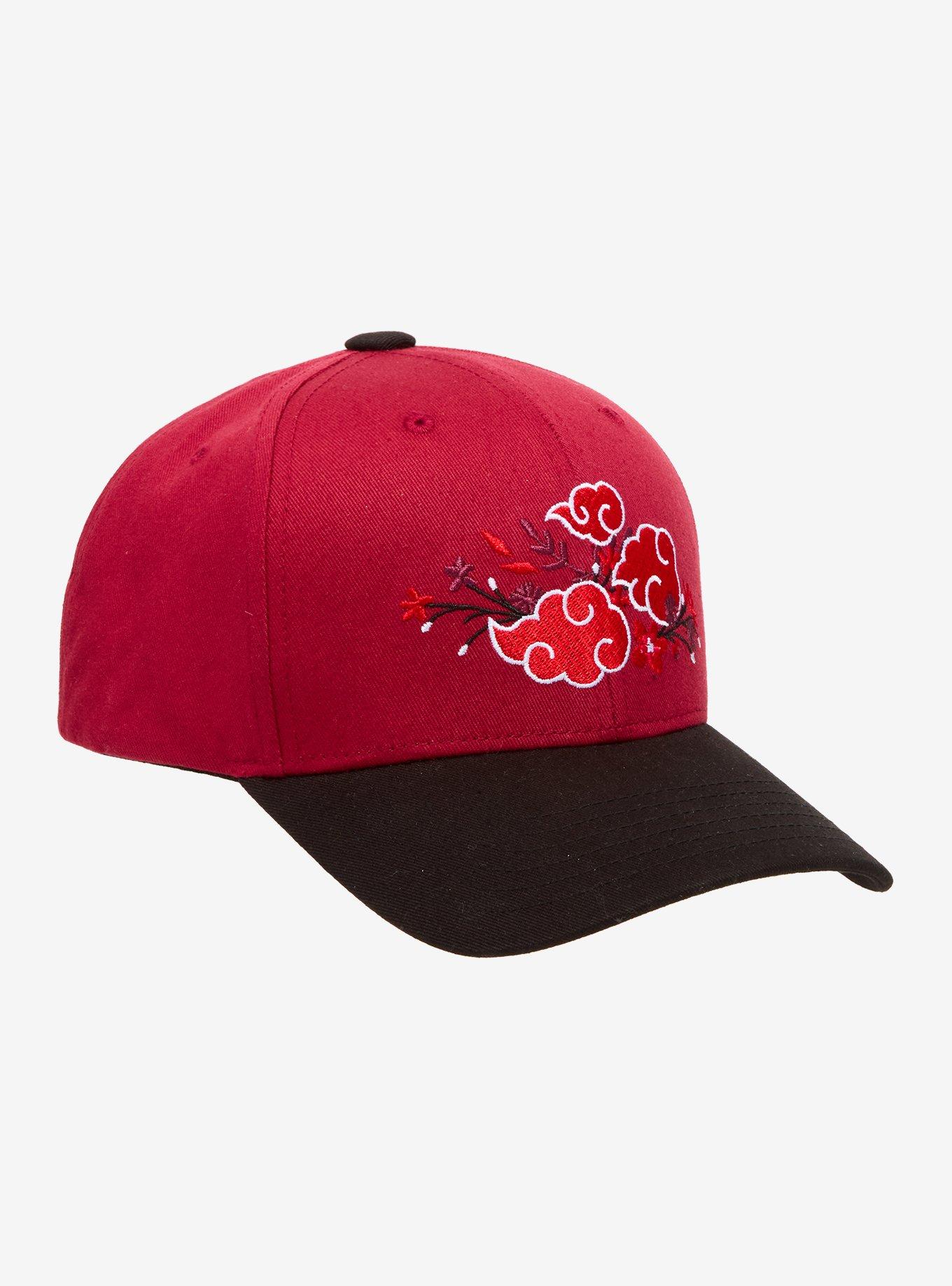 Naruto Shippuden Akatsuki Floral Ball Cap — BoxLunch Exclusive, , hi-res