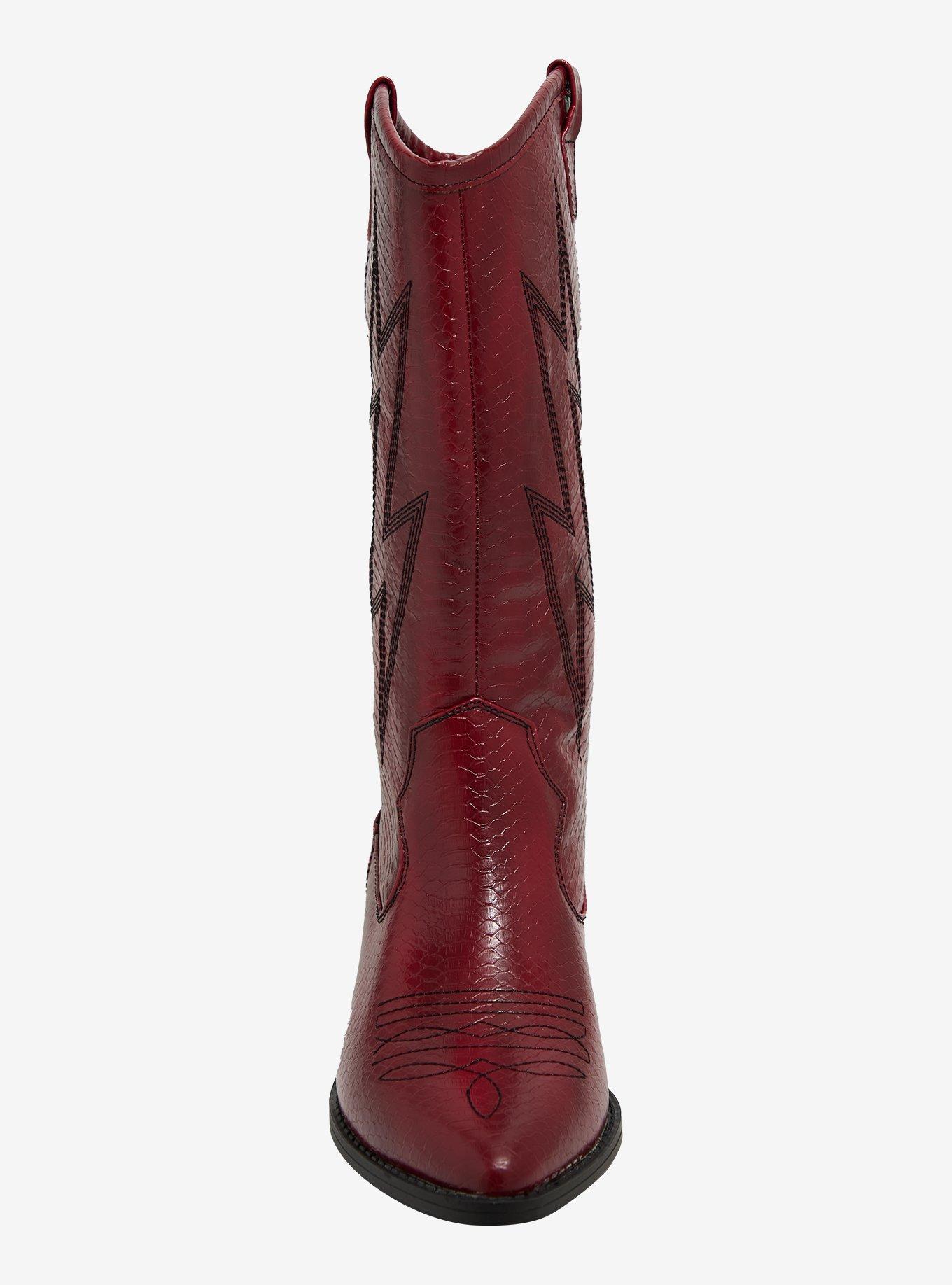 Dirty Laundry Red Snake Skin Josea Cowboy Boots, MULTI, alternate