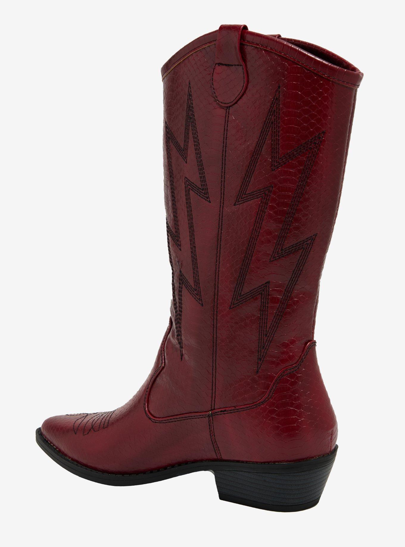 Dirty Laundry Red Snake Skin Josea Cowboy Boots, MULTI, alternate