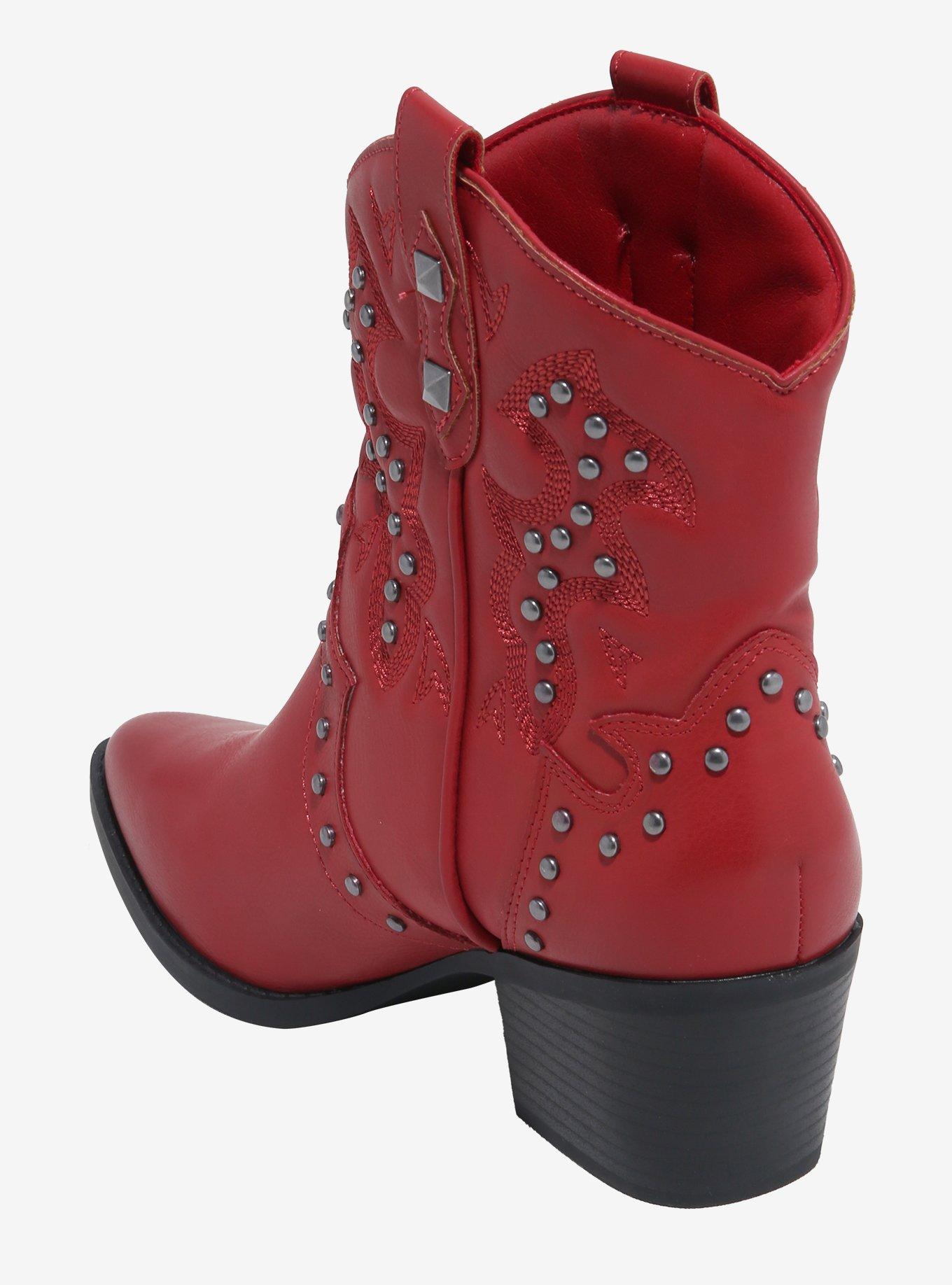 Dirty Laundry Red Nowhere Stud Cowboy Boots, , hi-res