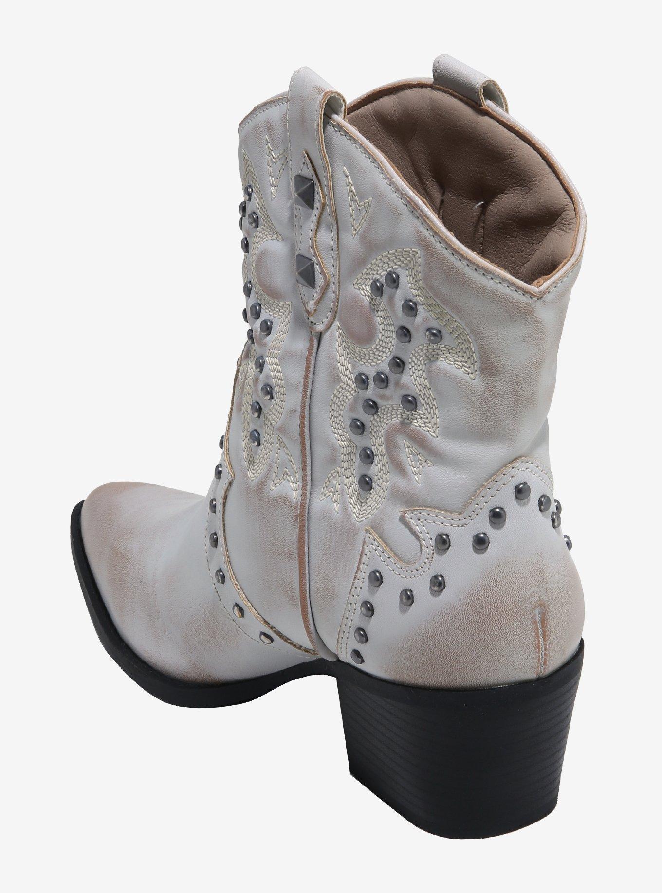 Dirty Laundry White Nowhere Stud Cowboy Boots, MULTI, alternate