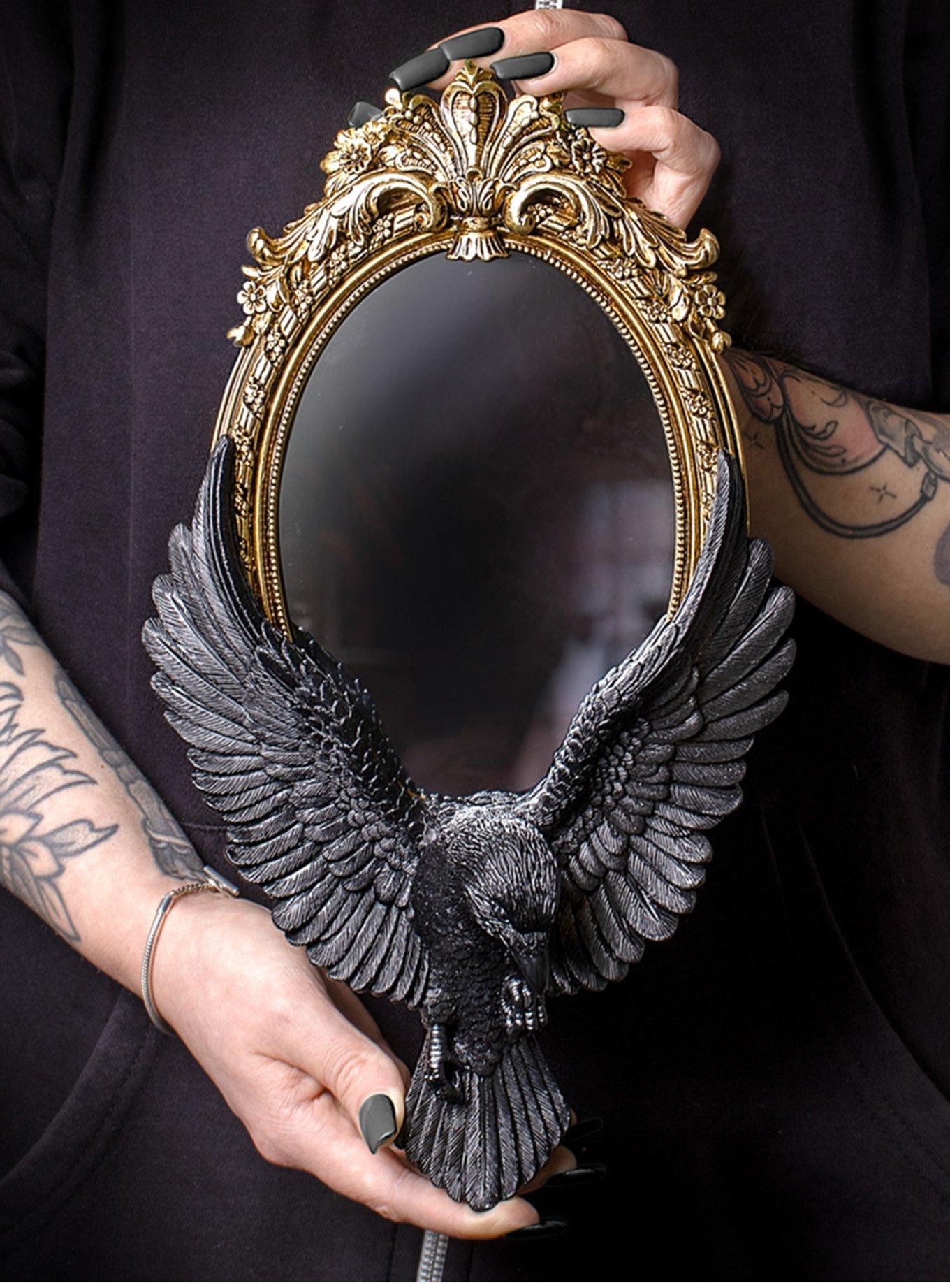 Alchemy of England Raven's Gaze Wall Mirror, , alternate