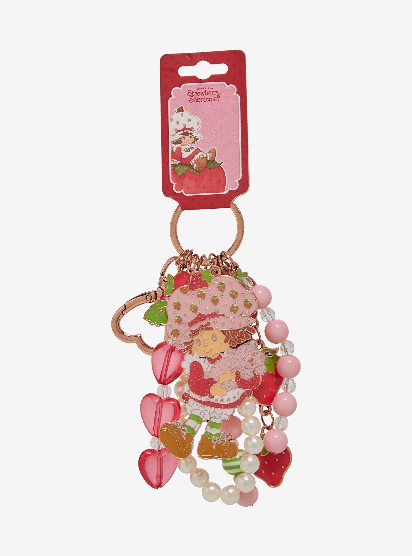 Strawberry Shortcake Beaded Multi-Charm Keychain, , hi-res