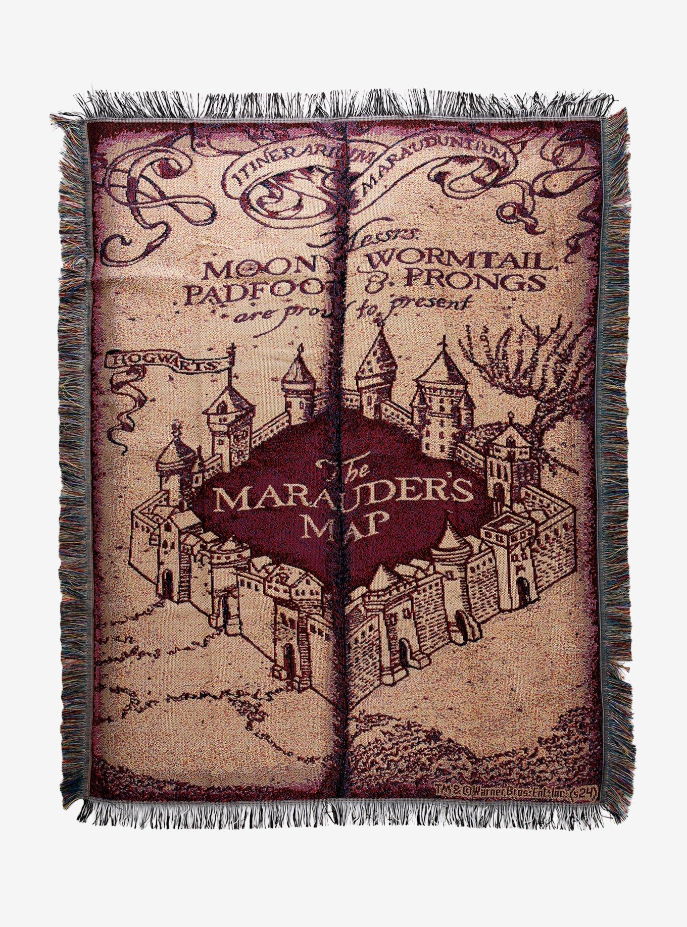 Harry Potter The Marauder's Map Tapestry Throw, , hi-res