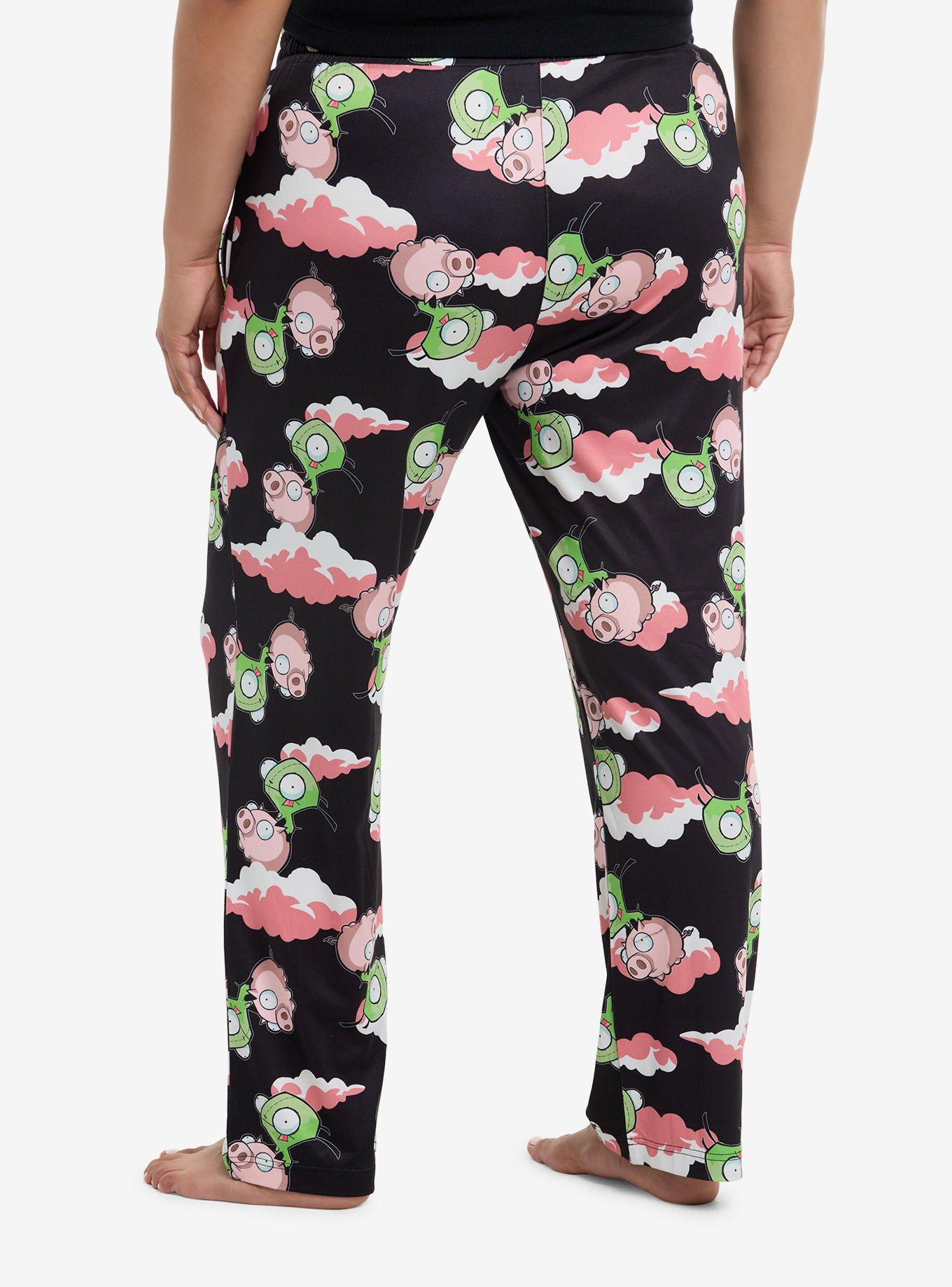 Invader Zim GIR Pig Clouds Pajama Pants Plus Size, , hi-res
