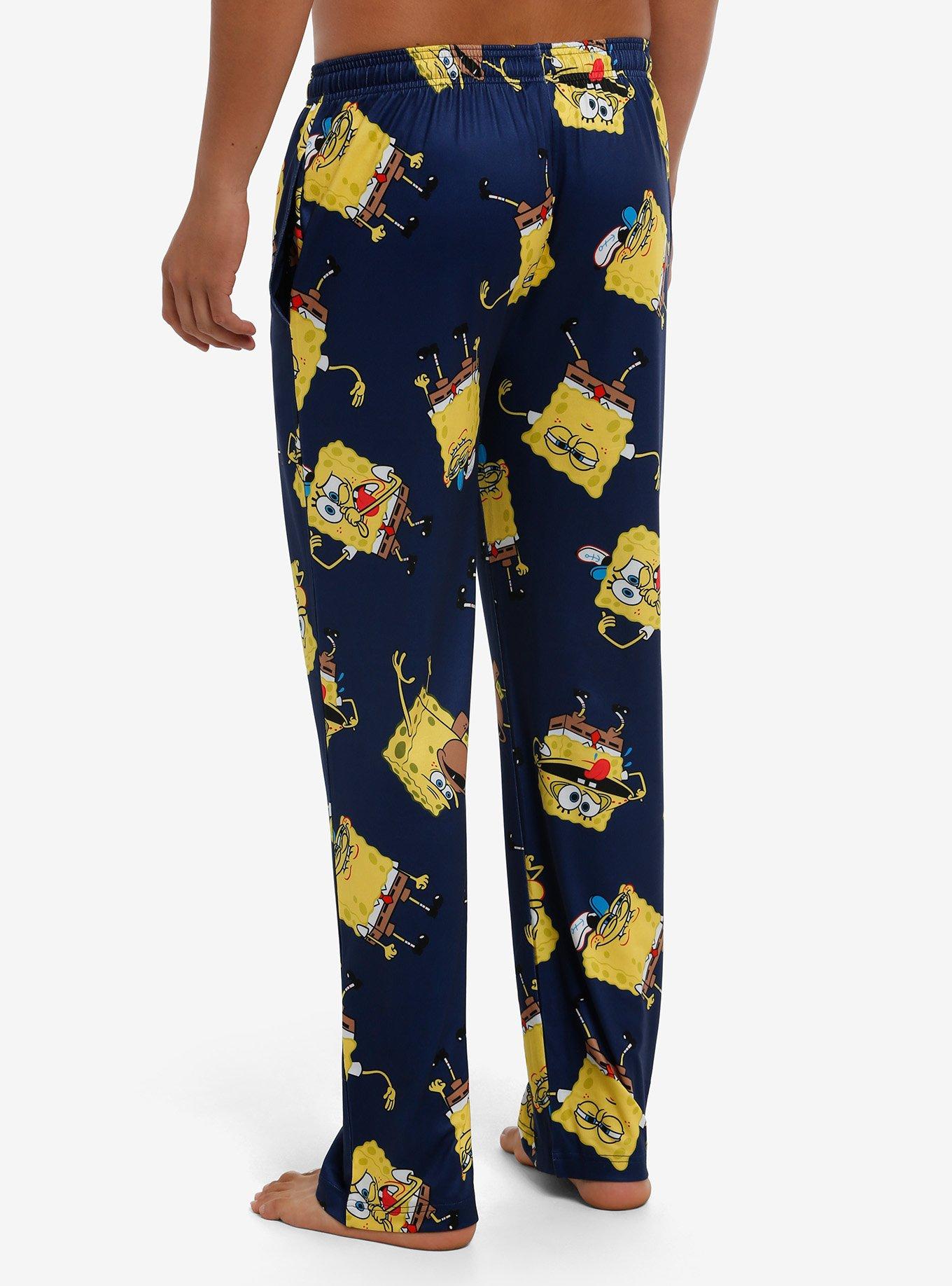 SpongeBob SquarePants Silly Print Pajama Pants, , hi-res