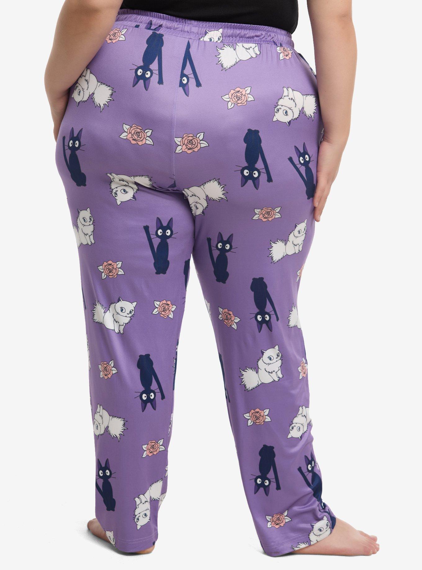 Studio Ghibli® Kiki's Delivery Service Cats Pajama Pants Plus Size, , hi-res