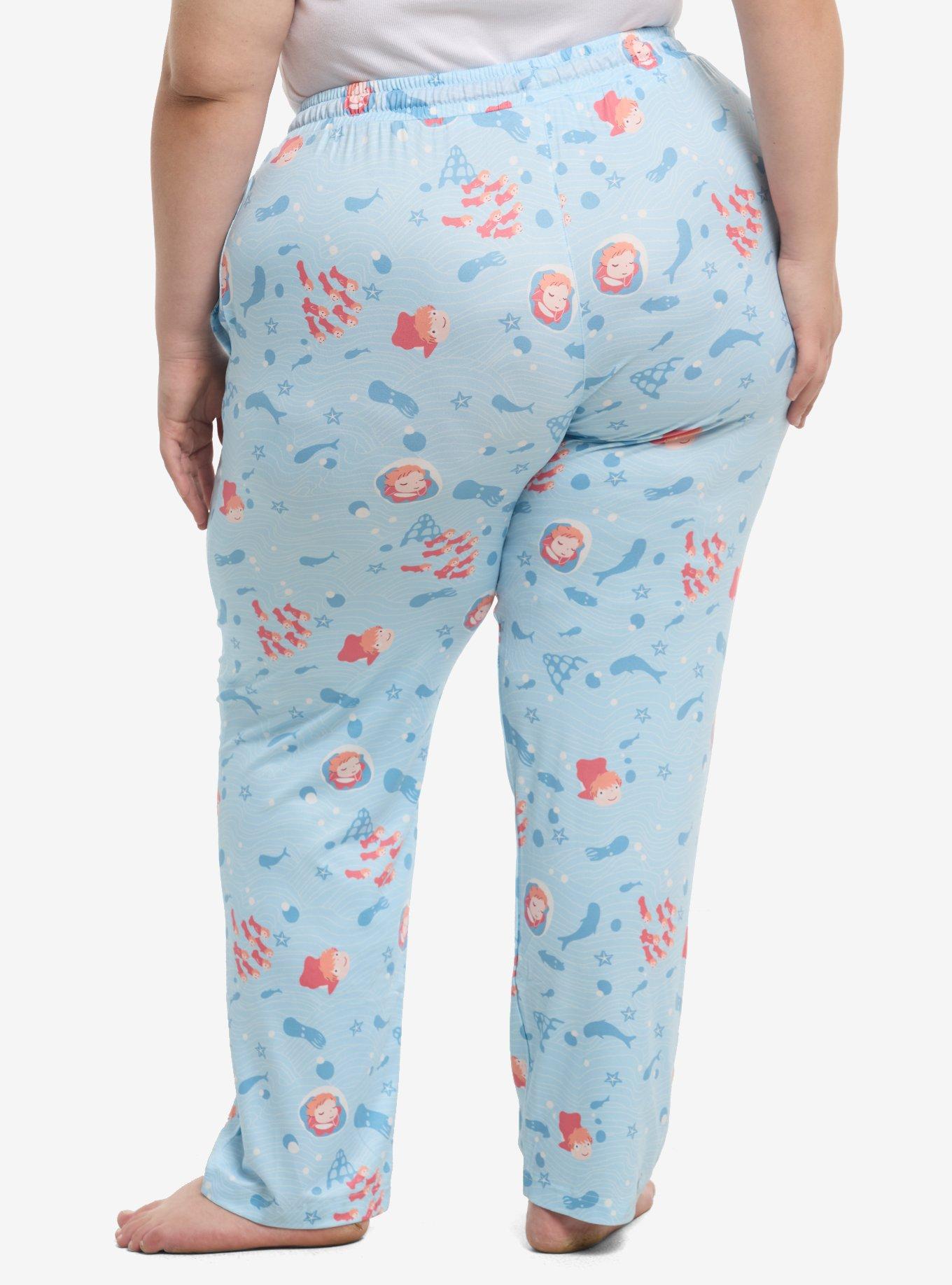 Studio Ghibli® Ponyo Ocean Creatures Pajama Pants Plus Size, , hi-res