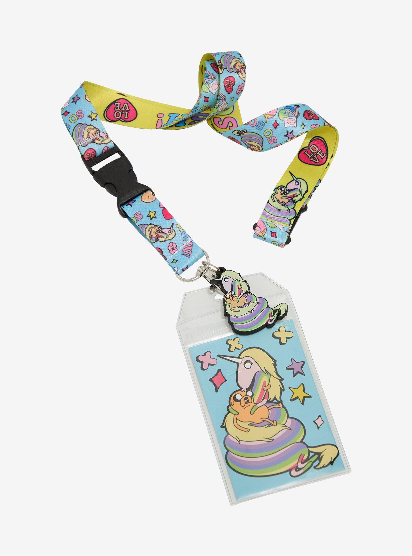 Adventure Time Jake & Lady Rainicorn Allover Print Lanyrd - BoxLunch Exclusive, , hi-res