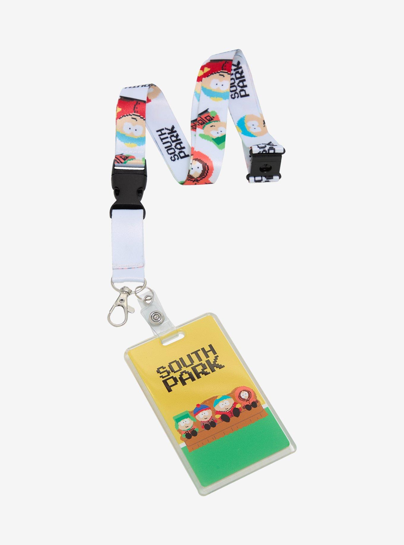 South Park Pixel Characters Lanyard - BoxLunch Exclusive, , hi-res