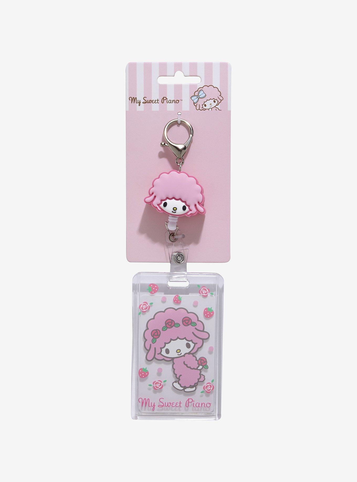 Sanrio My Sweet Piano Floral Retractable Lanyard - BoxLunch Exclusive, , alternate