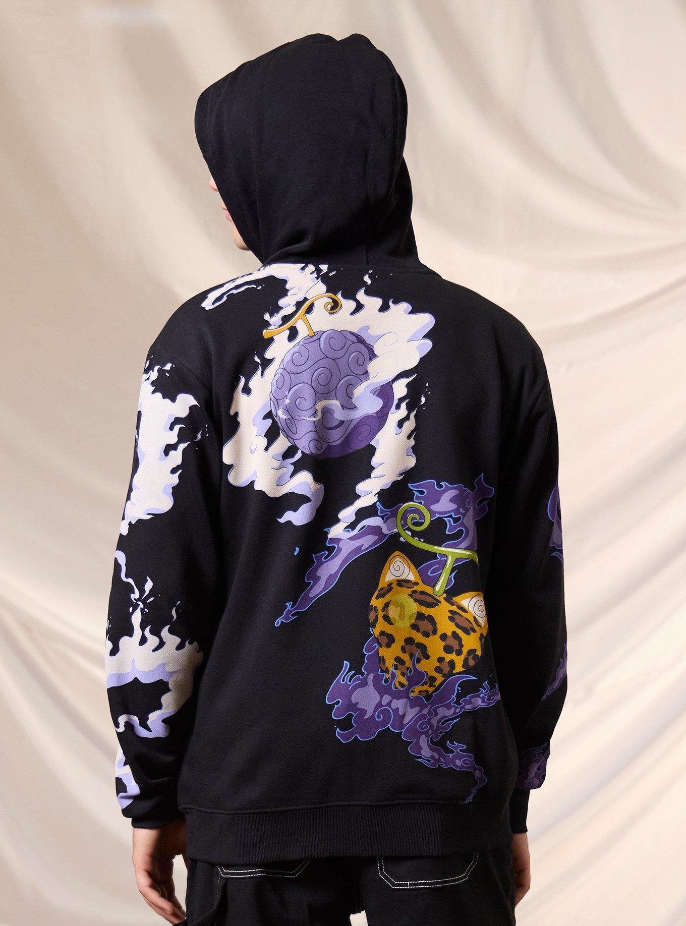 One Piece Luffy Vs. Lucci Hoodie, RED, alternate