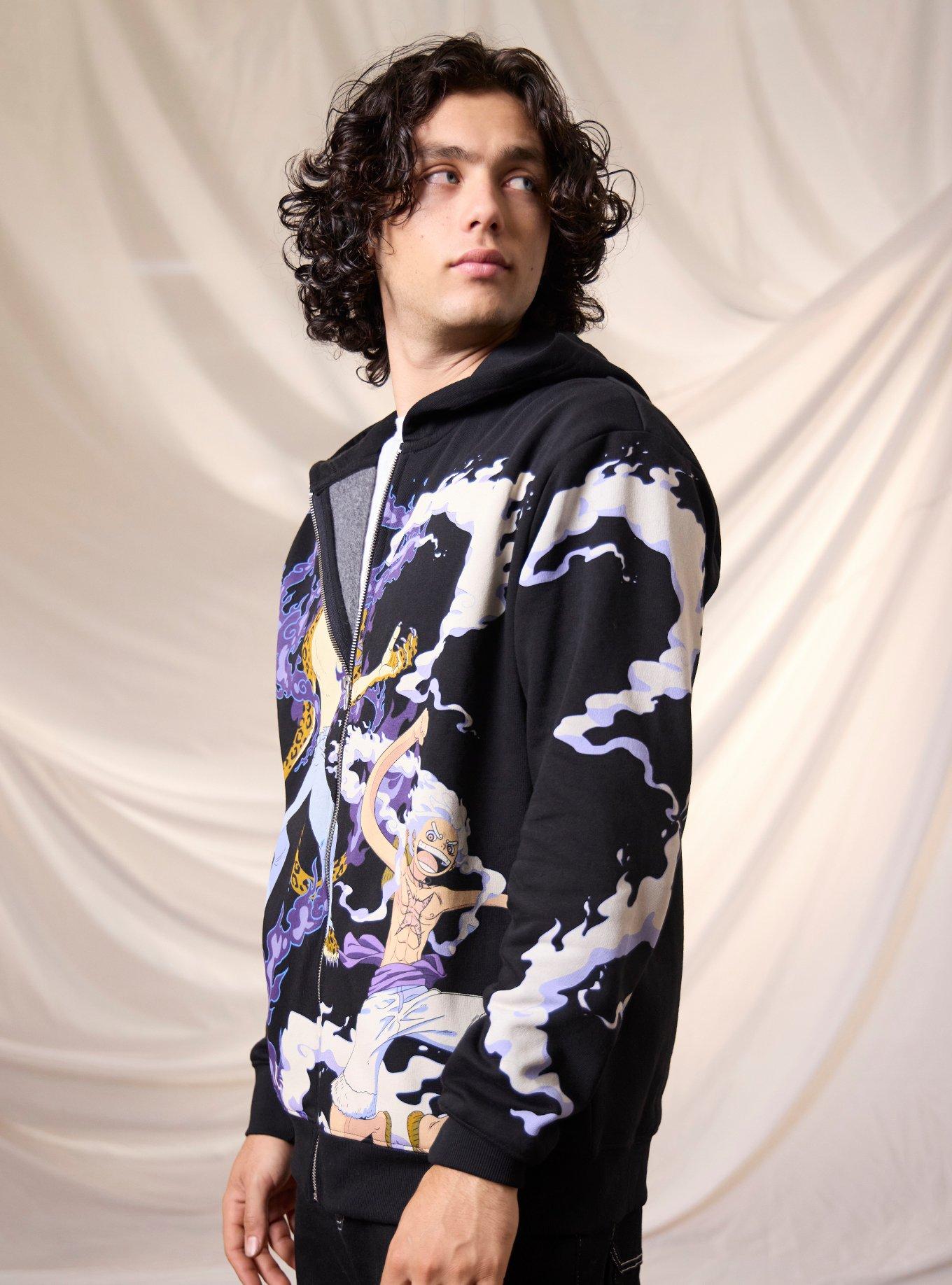 One Piece Luffy Vs. Lucci Hoodie, RED, alternate