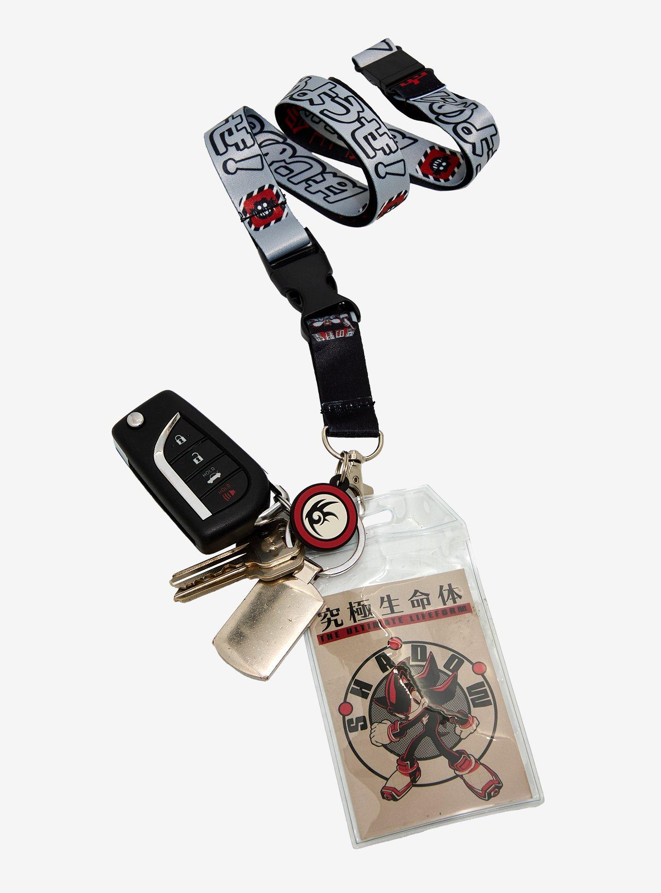 Sonic the Hedgehog Shadow Charm Lanyard — BoxLunch Exclusive, , hi-res