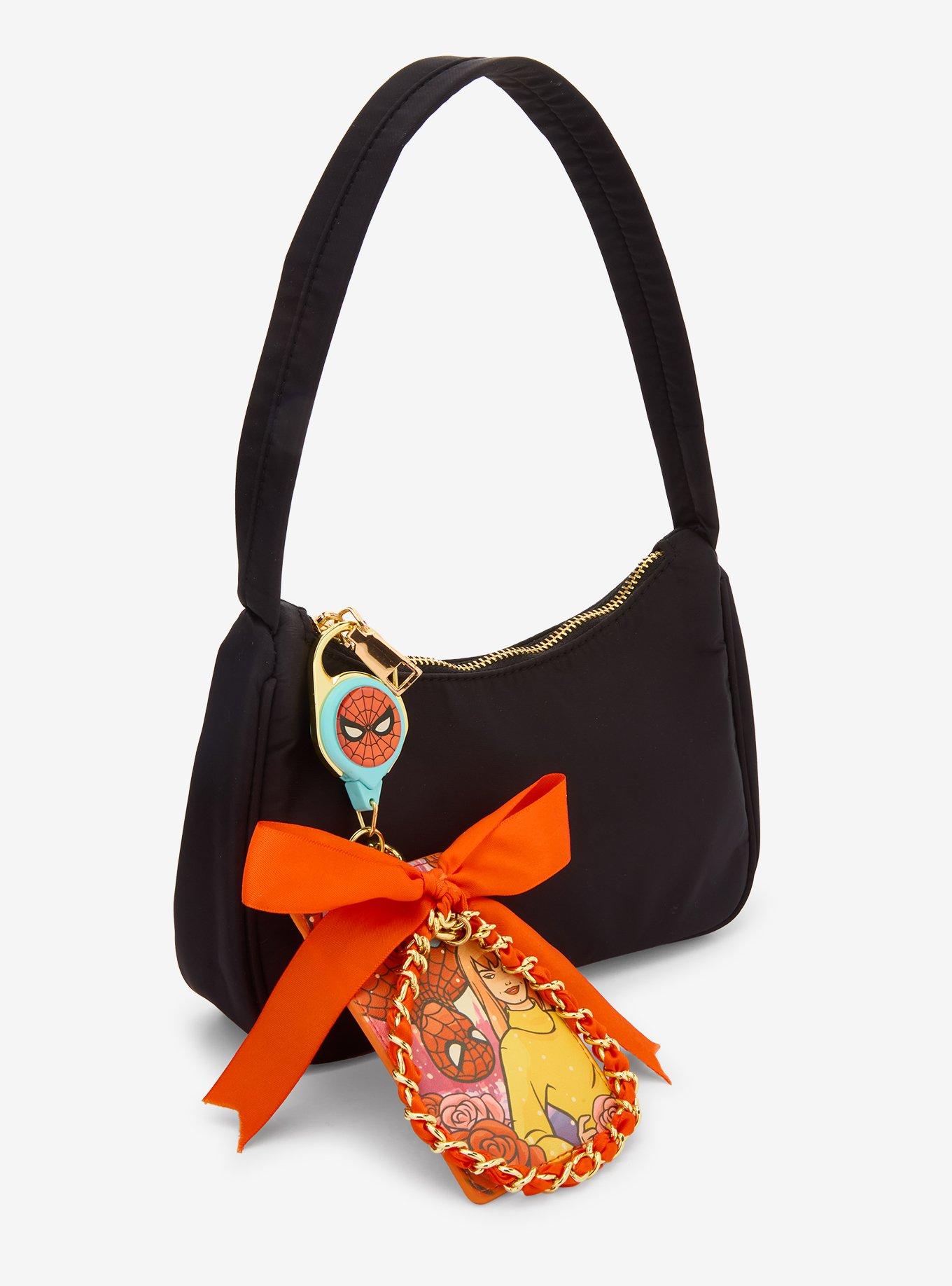 Loungefly Marvel Spider-Man Winter Ribbon Retractable Lanyard — BoxLunch Exclusive, , alternate