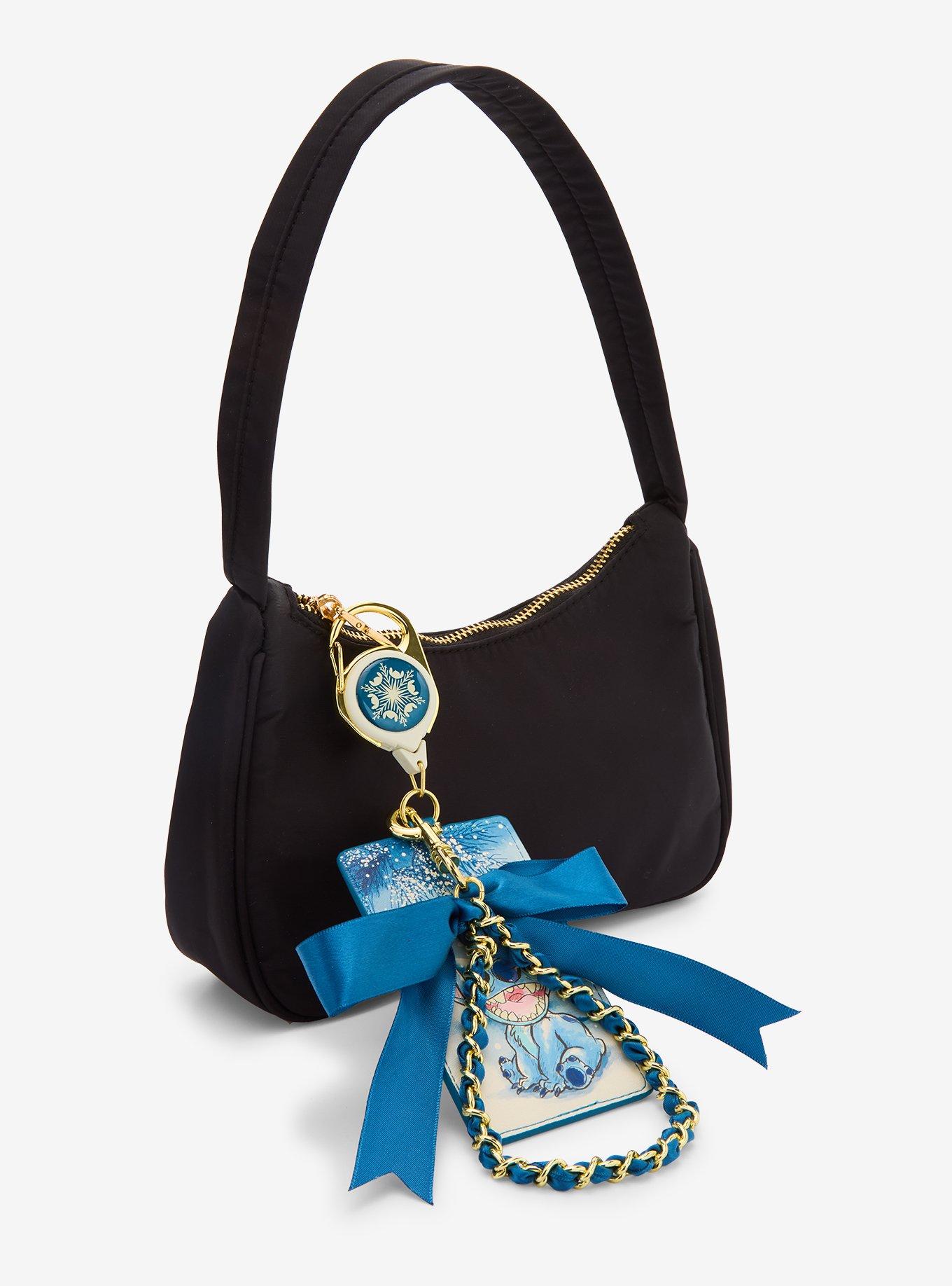 Loungefly Disney Lilo & Stitch Winter Ribbon Retractable Lanyard — BoxLunch Exclusive, , alternate