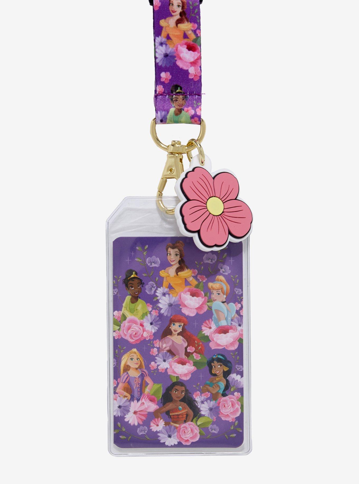 Disney Princess Floral Lanyard - BoxLunch Exclusive, , hi-res