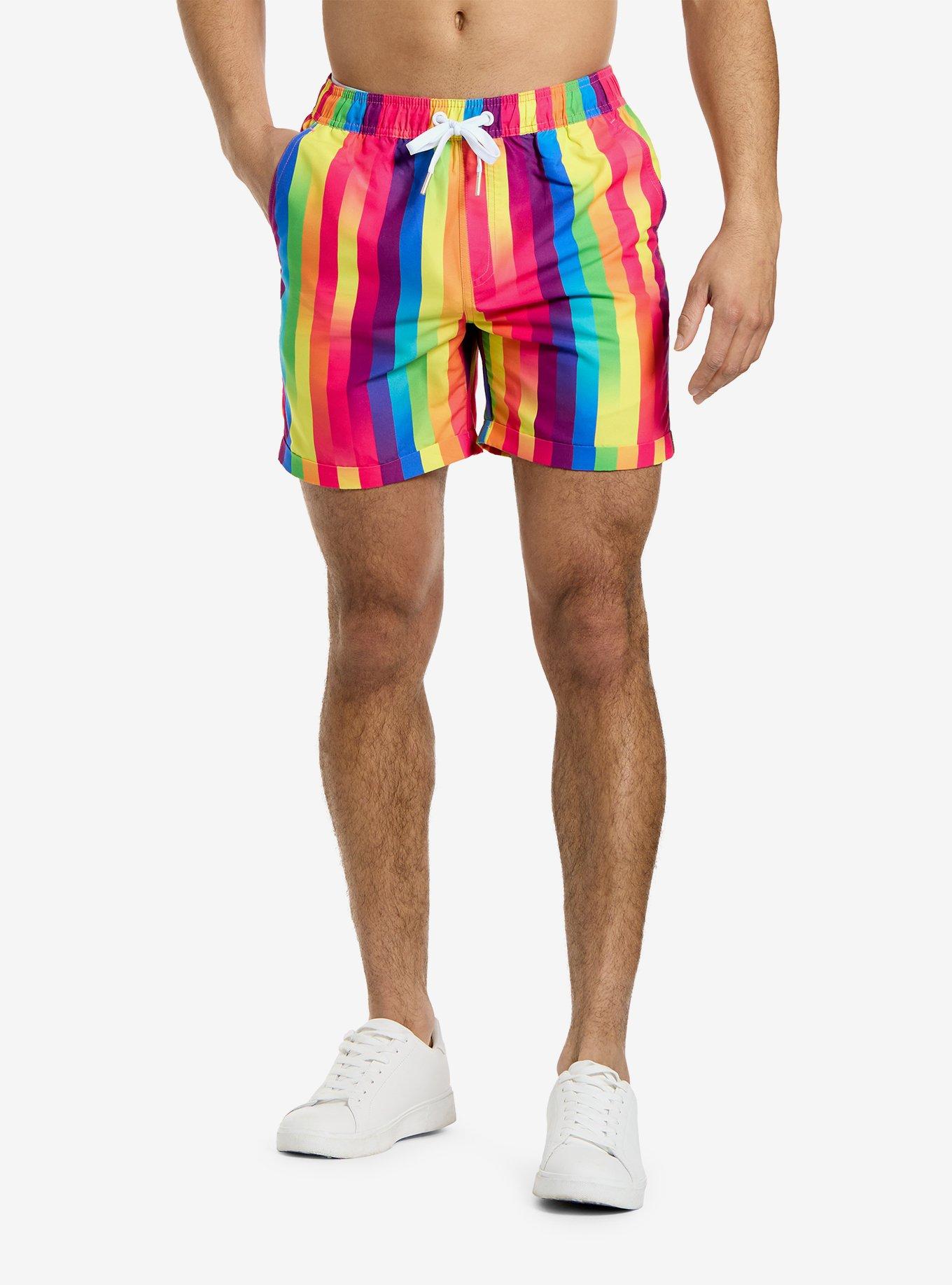 Rainbow Glaze Button-Up Shirt & Short Set, MULTI, alternate