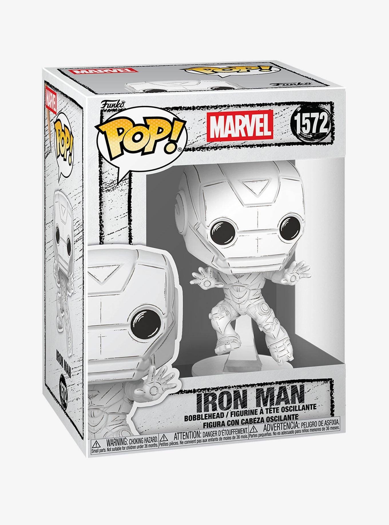 Funko Pop! Marvel Sketched Iron Man Vinyl Bobblehead, , hi-res