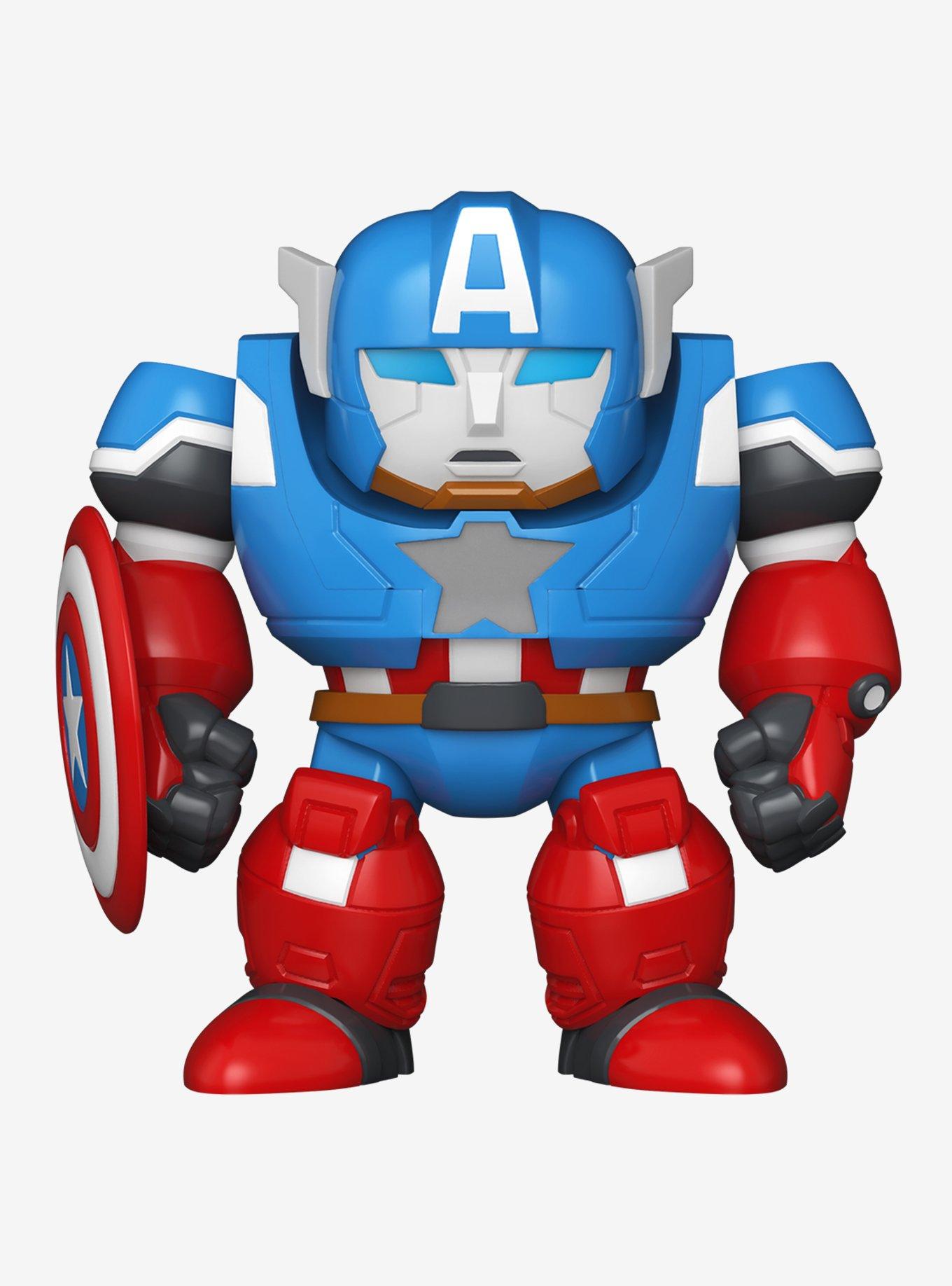 Funko Bitty Pop! Bitty Bot Marvel Captain America Mech With Captain America Vinyl Figure Set, , hi-res