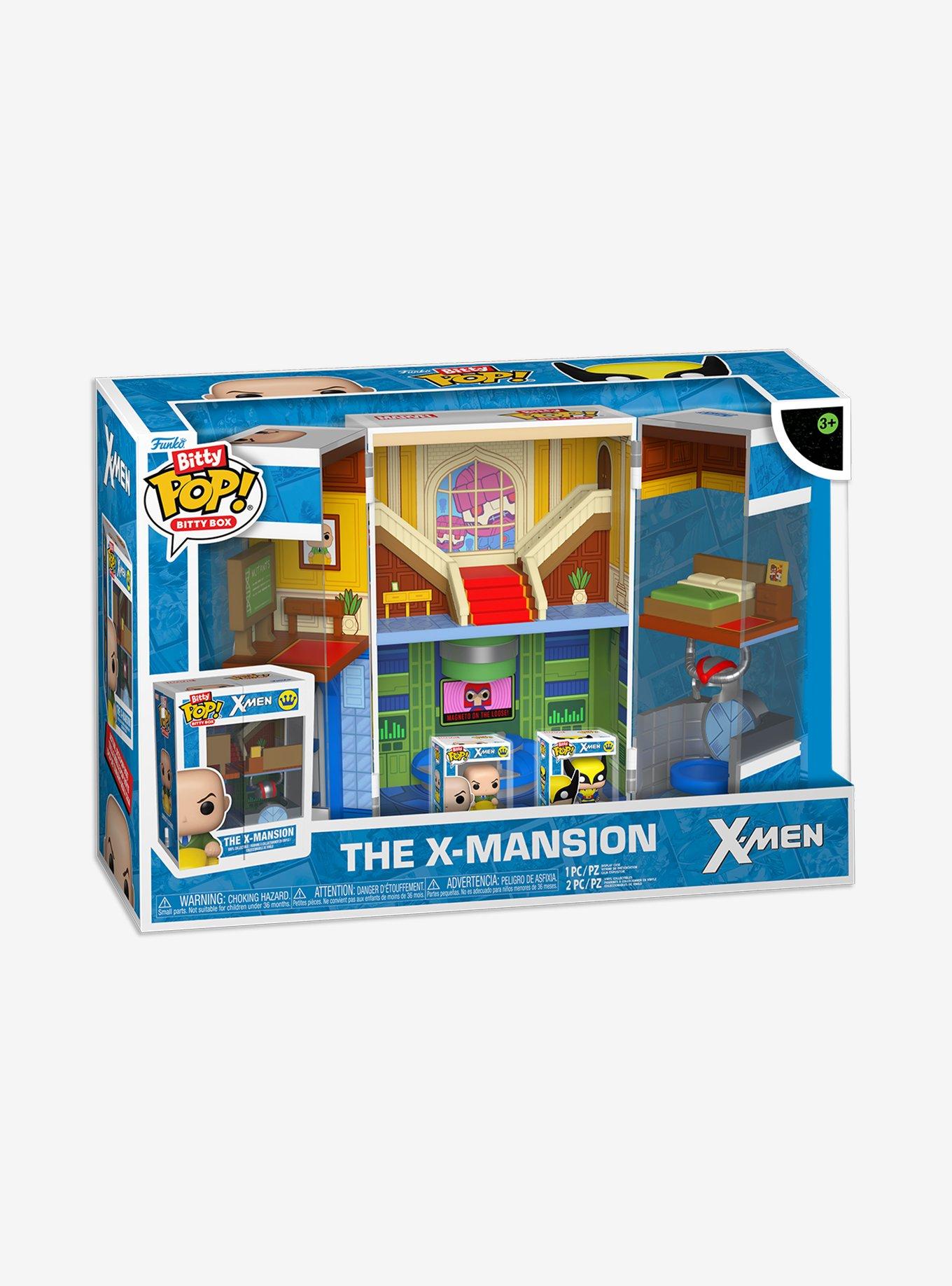 Funko Bitty Pop! Bitty Box Marvel X-Men The X-Mansion Acrylic Display Box with Miniature Vinyl Figures, , hi-res
