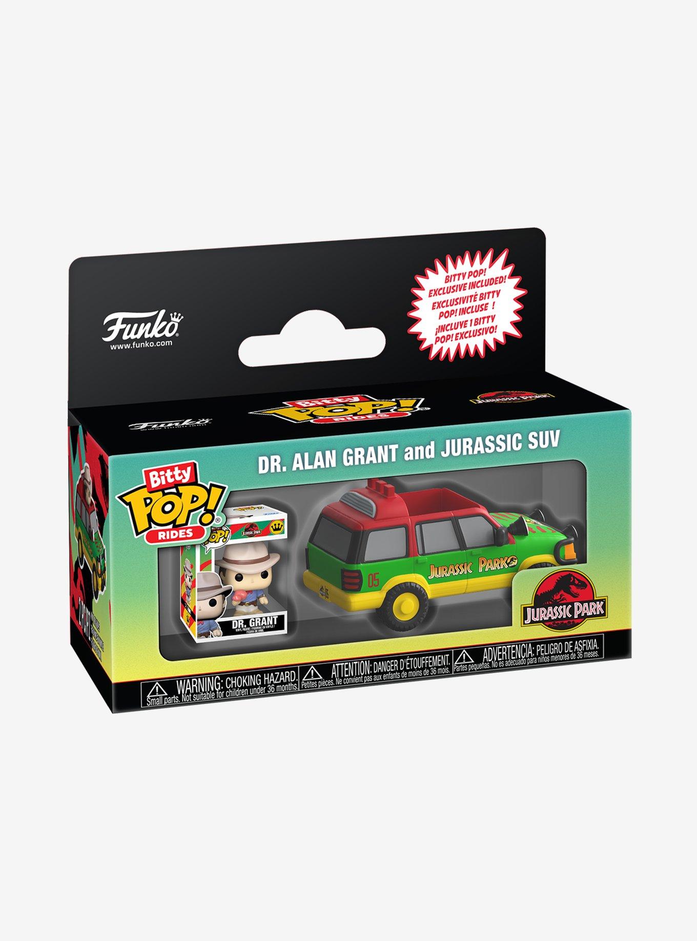 Funko Bitty Pop! Rides Jurassic Park Dr. Alan Grant and Jurassic SUV Vinyl Figure Set, , hi-res