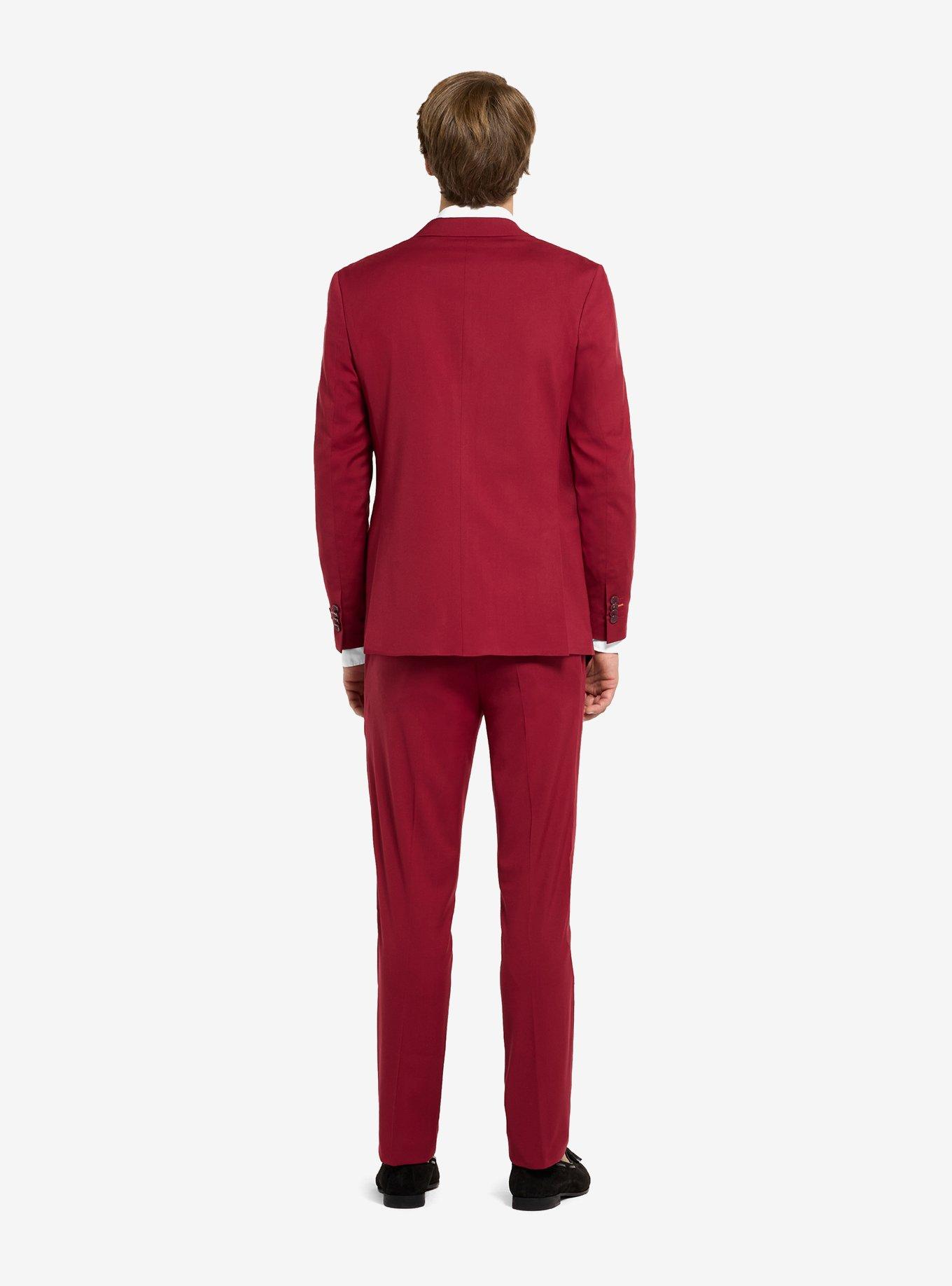 Daily Bright Burgundy Suit, RED, alternate