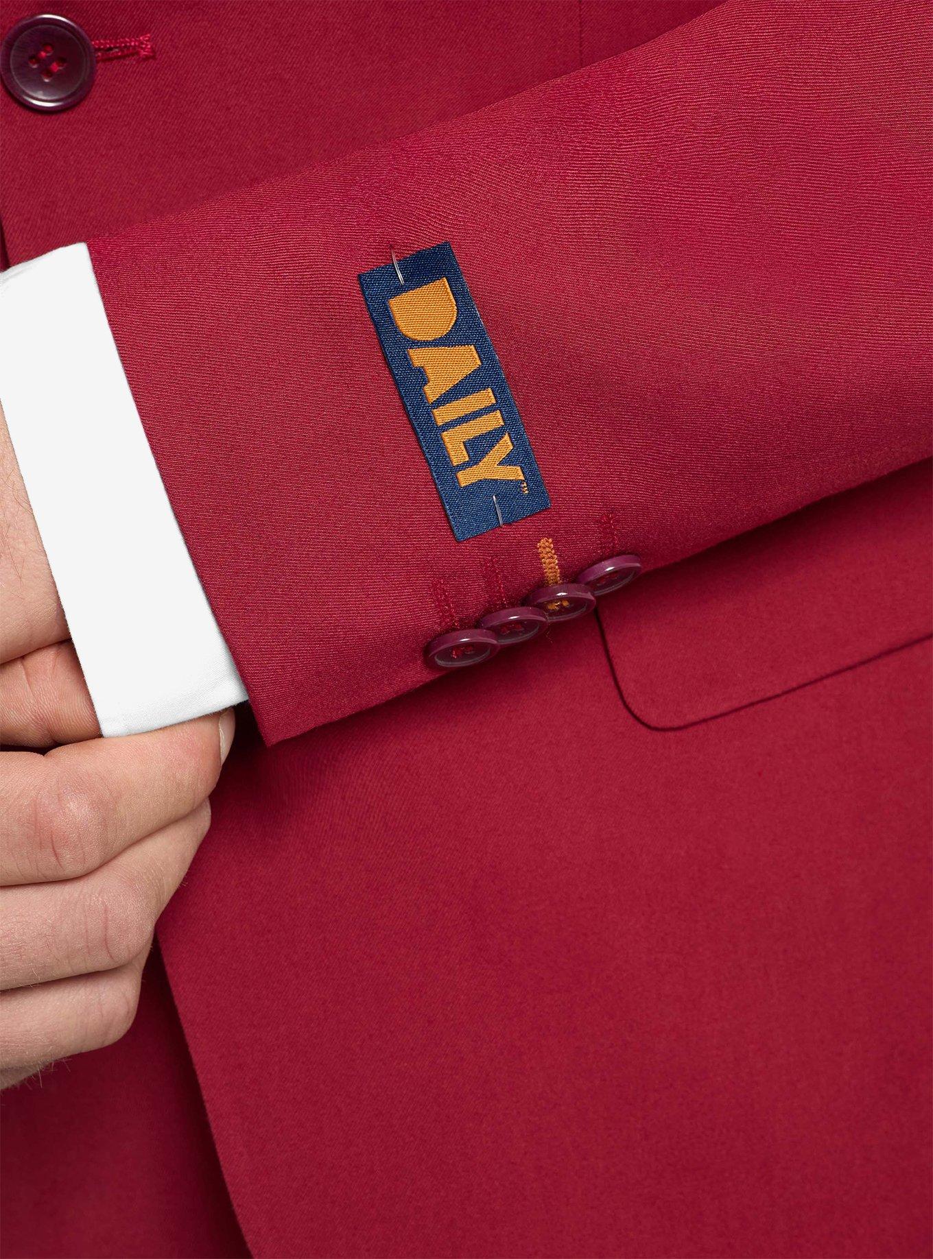 Daily Bright Burgundy Suit, RED, alternate