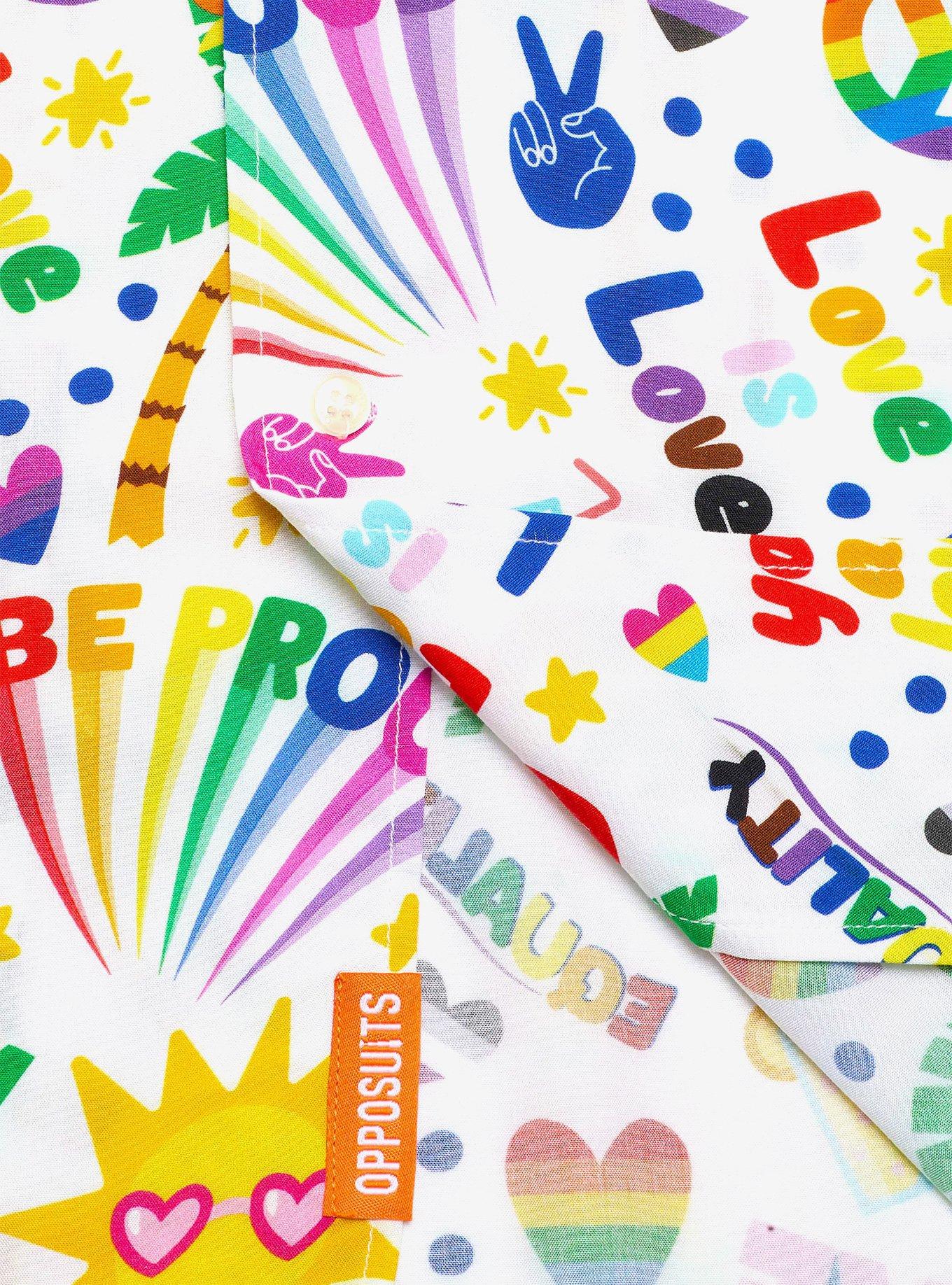 Tropic Pride Button-Up Shirt, BRIGHT WHITE, alternate