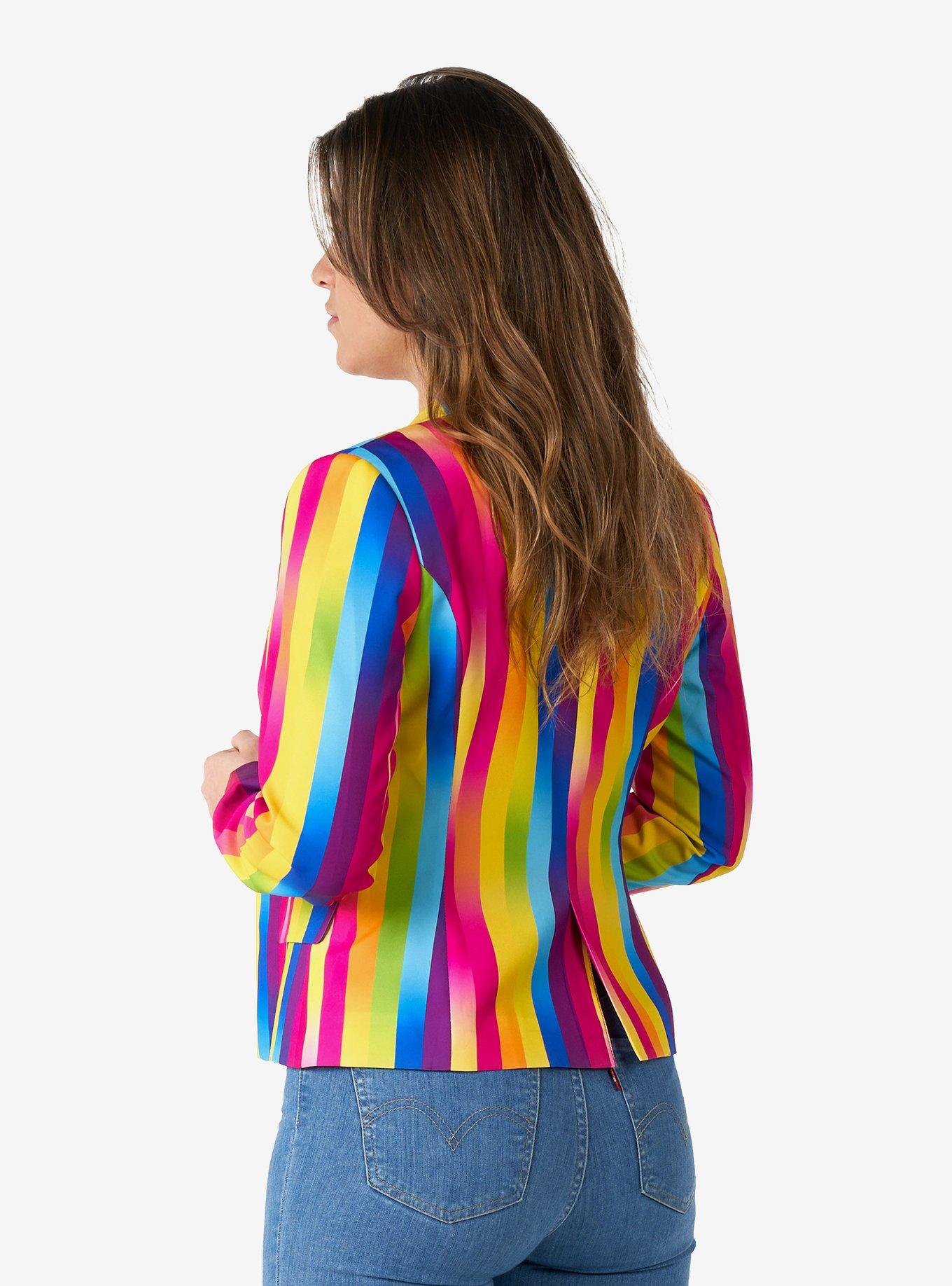 Rainbow Glaze Blazer, MULTI, alternate