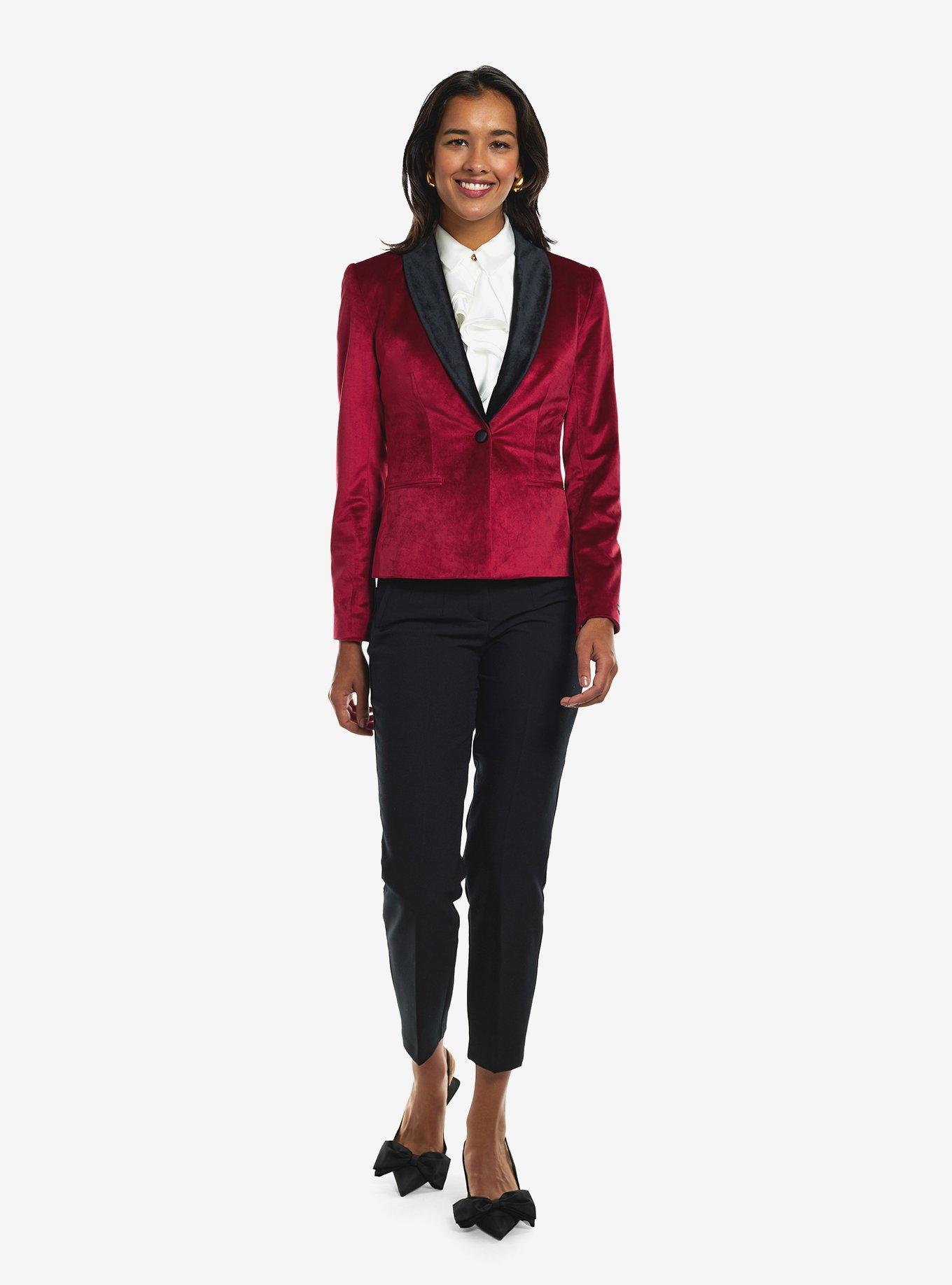 Women's Dinner Jacket Burgundy, , hi-res