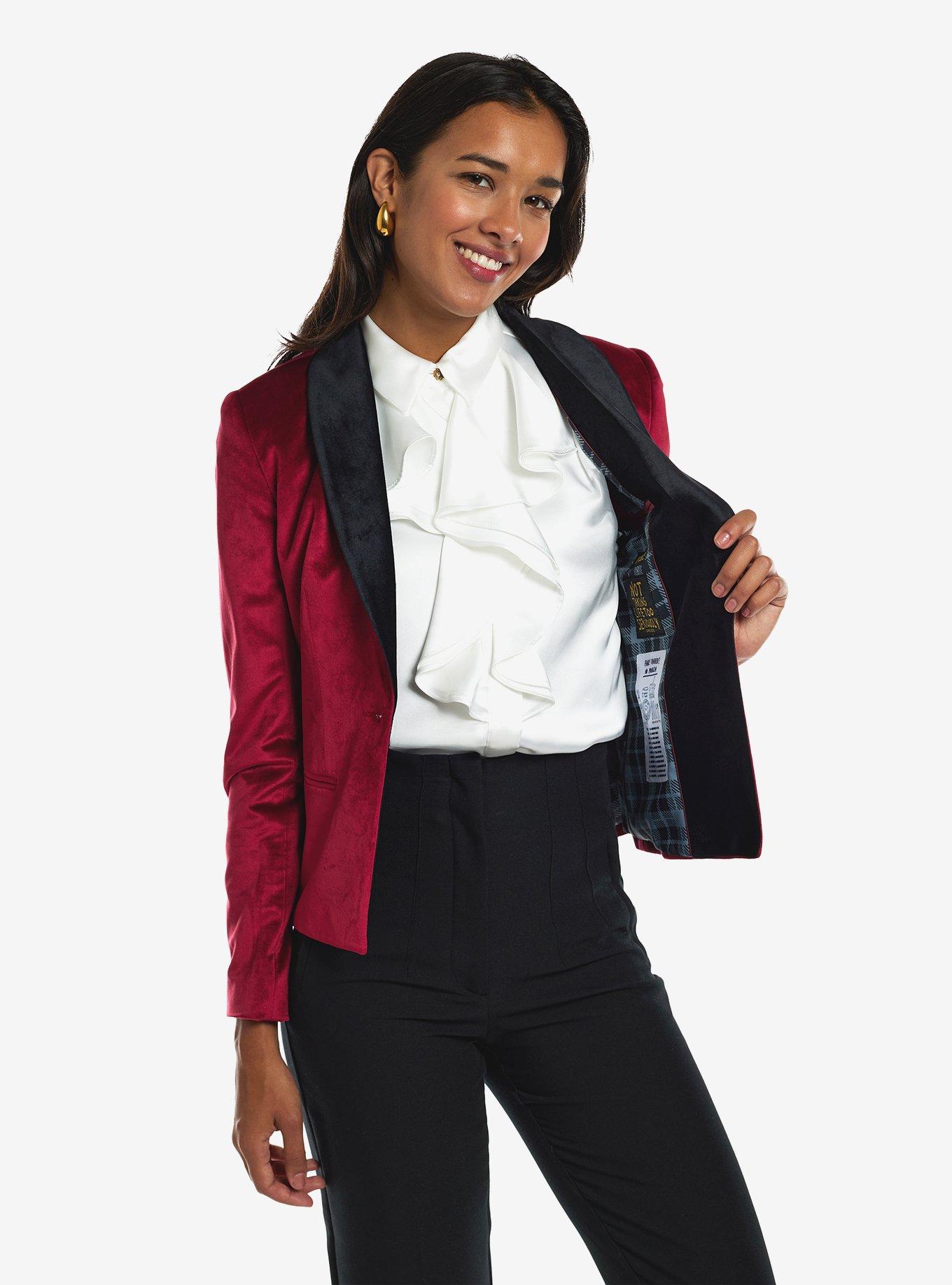 Women's Dinner Jacket Burgundy, RED, alternate