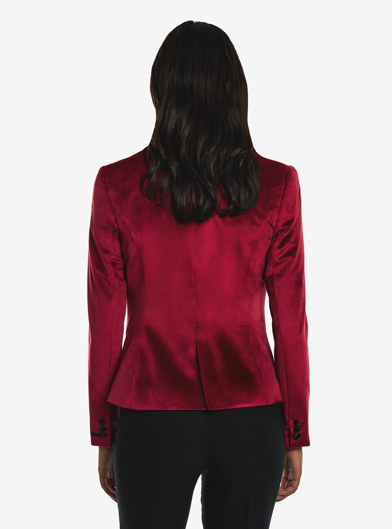 Women's Dinner Jacket Burgundy, RED, alternate