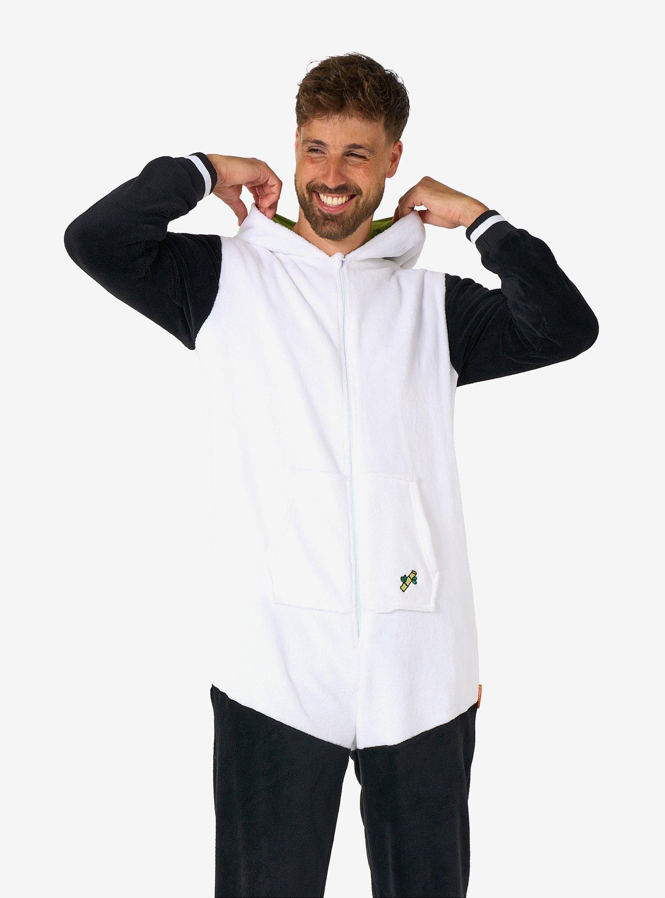 Panda Onesie, BLACK, alternate