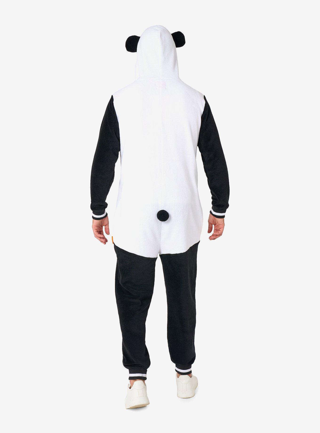 Panda Onesie, BLACK, alternate