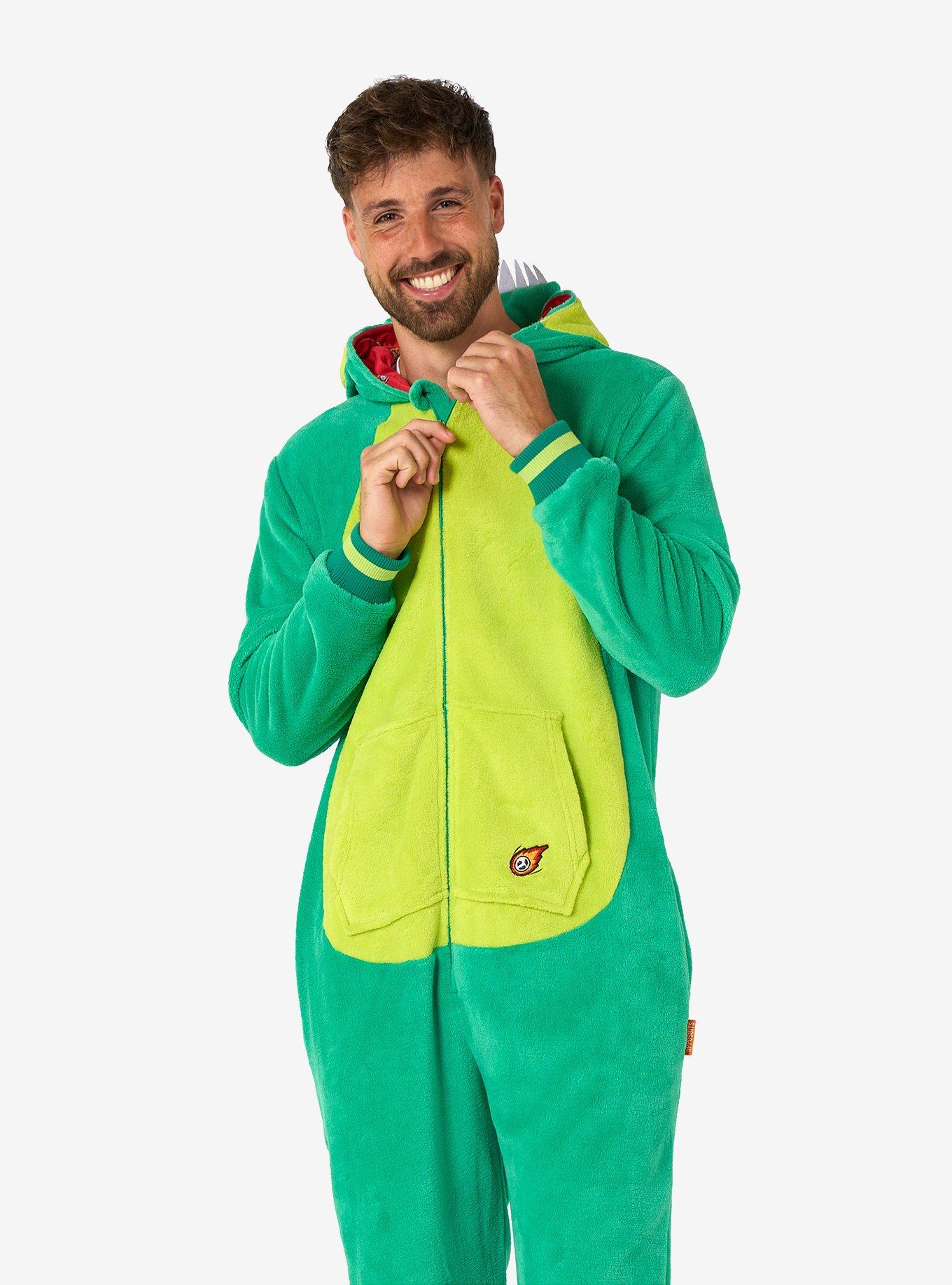 Dinosaur Onesie, GREEN, alternate