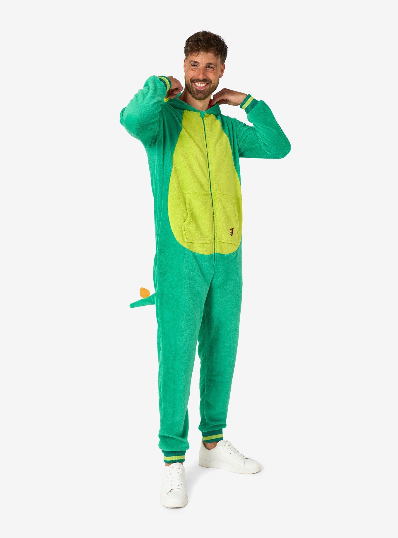 Dinosaur Onesie, GREEN, alternate