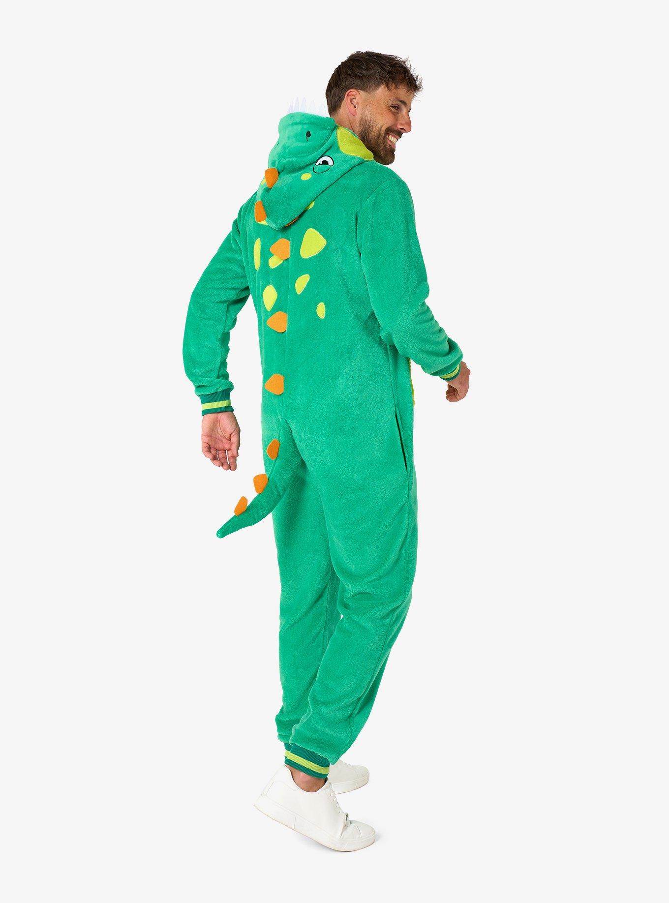 Dinosaur Onesie, GREEN, alternate