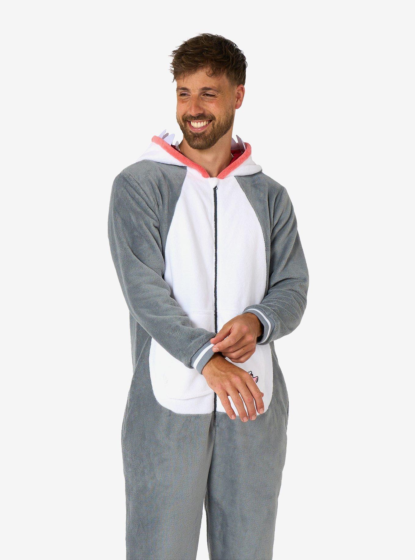 Shark Onesie, GREY, alternate