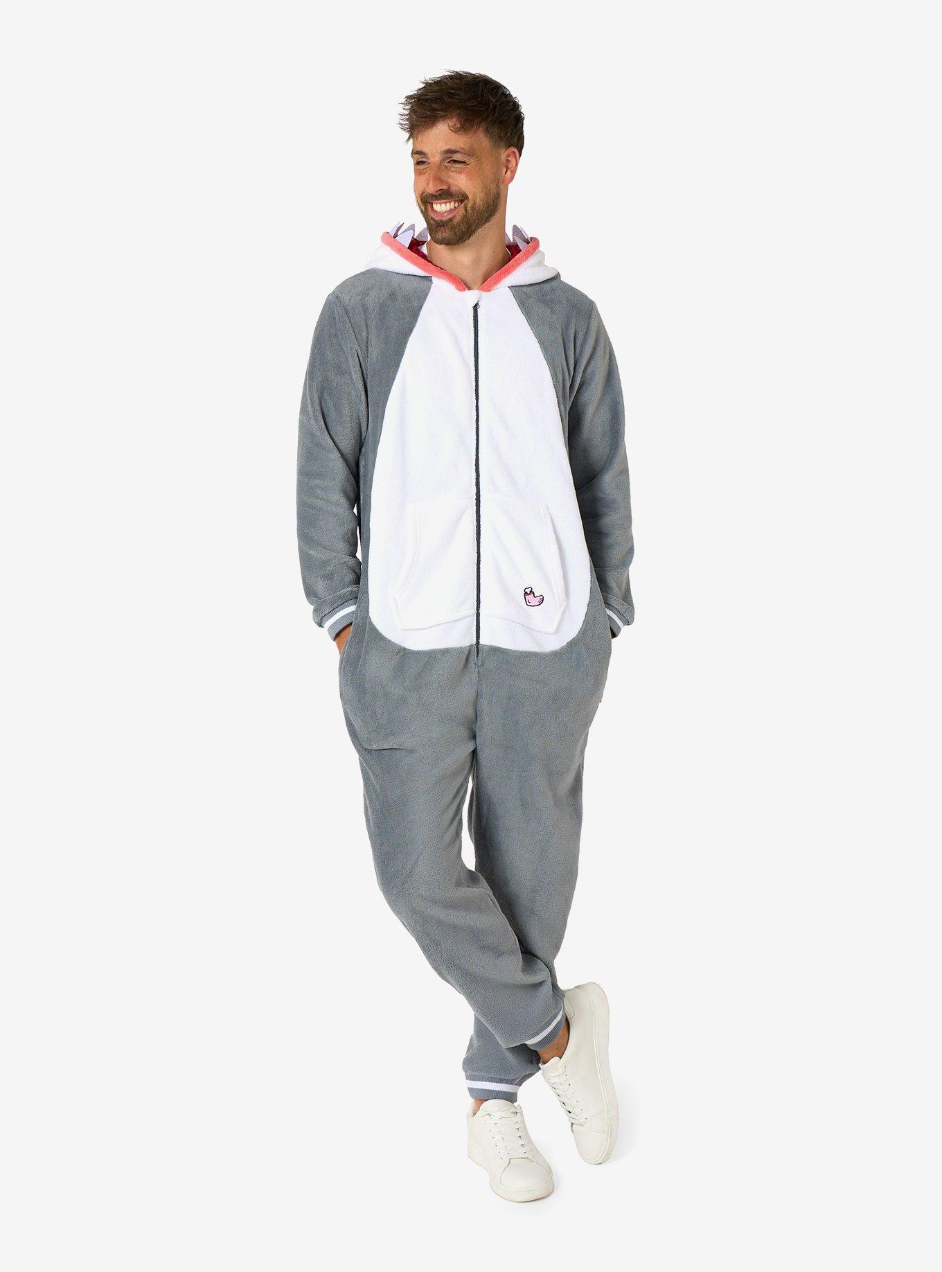 Shark Onesie, GREY, alternate