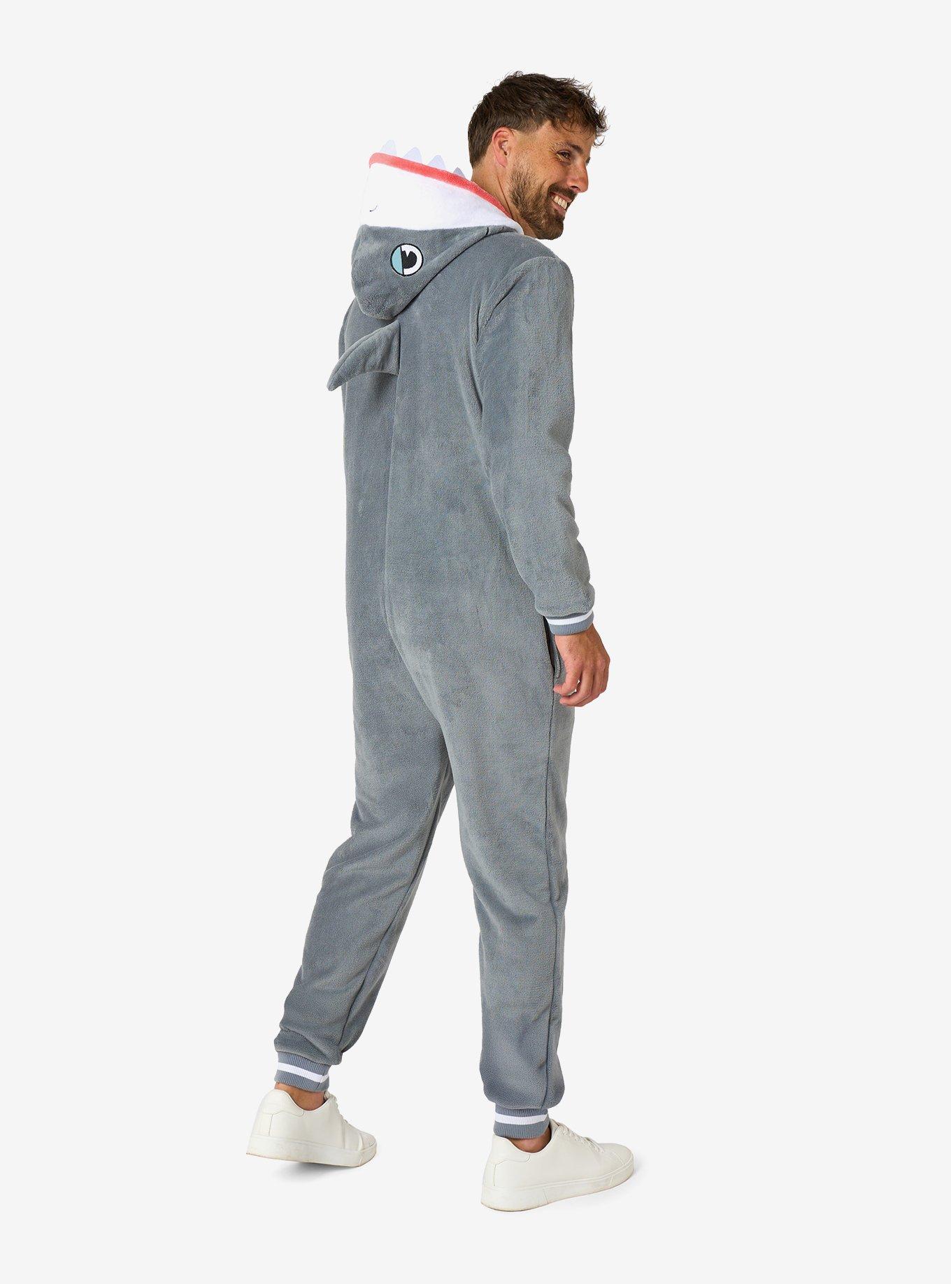 Shark Onesie, GREY, alternate