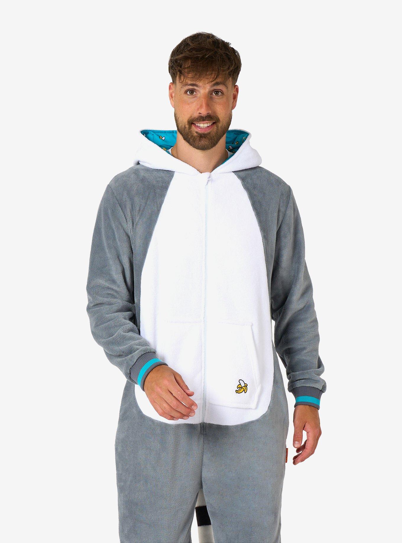 Lemur Onesie, GREY, alternate