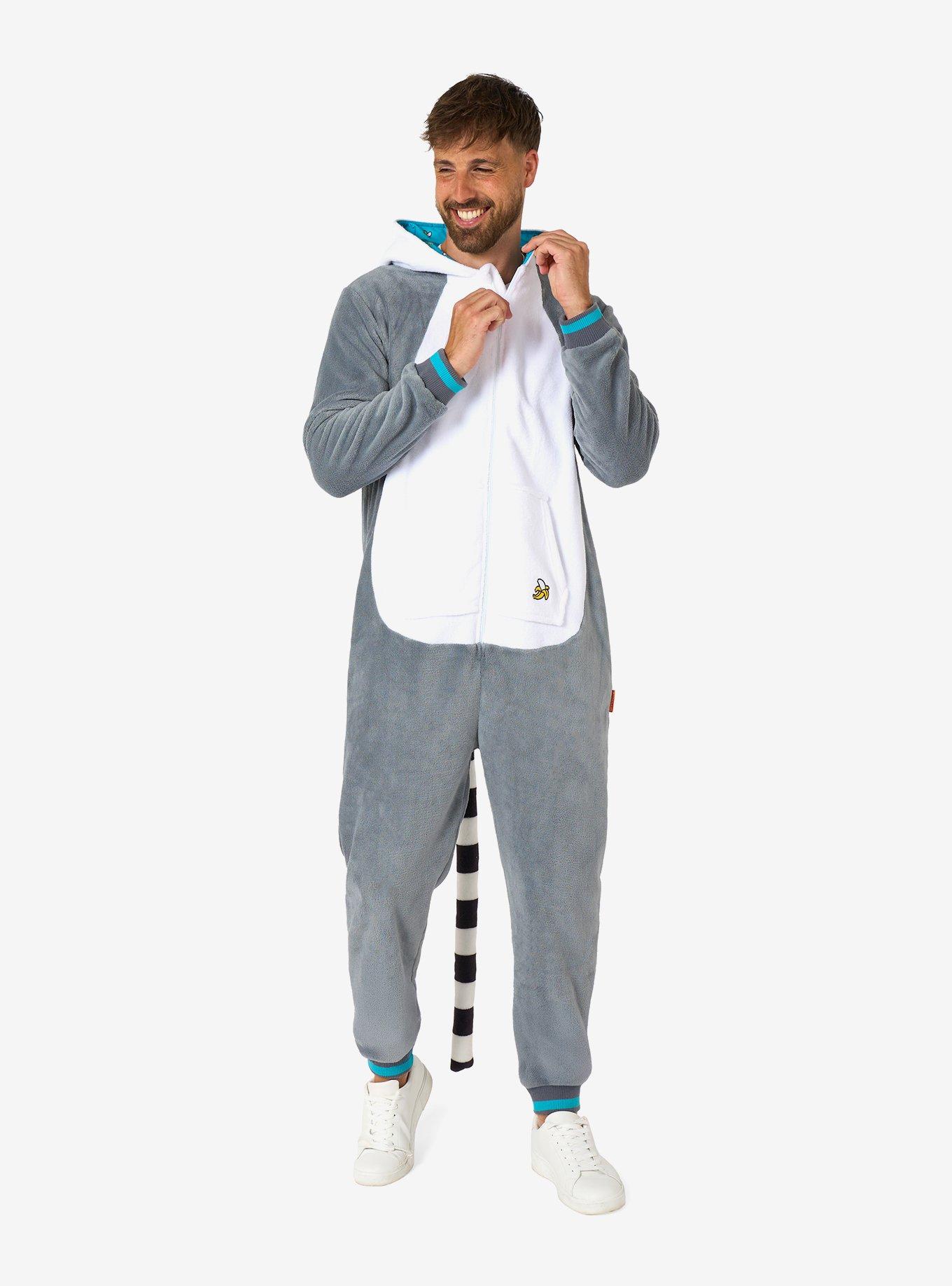 Lemur Onesie, GREY, alternate