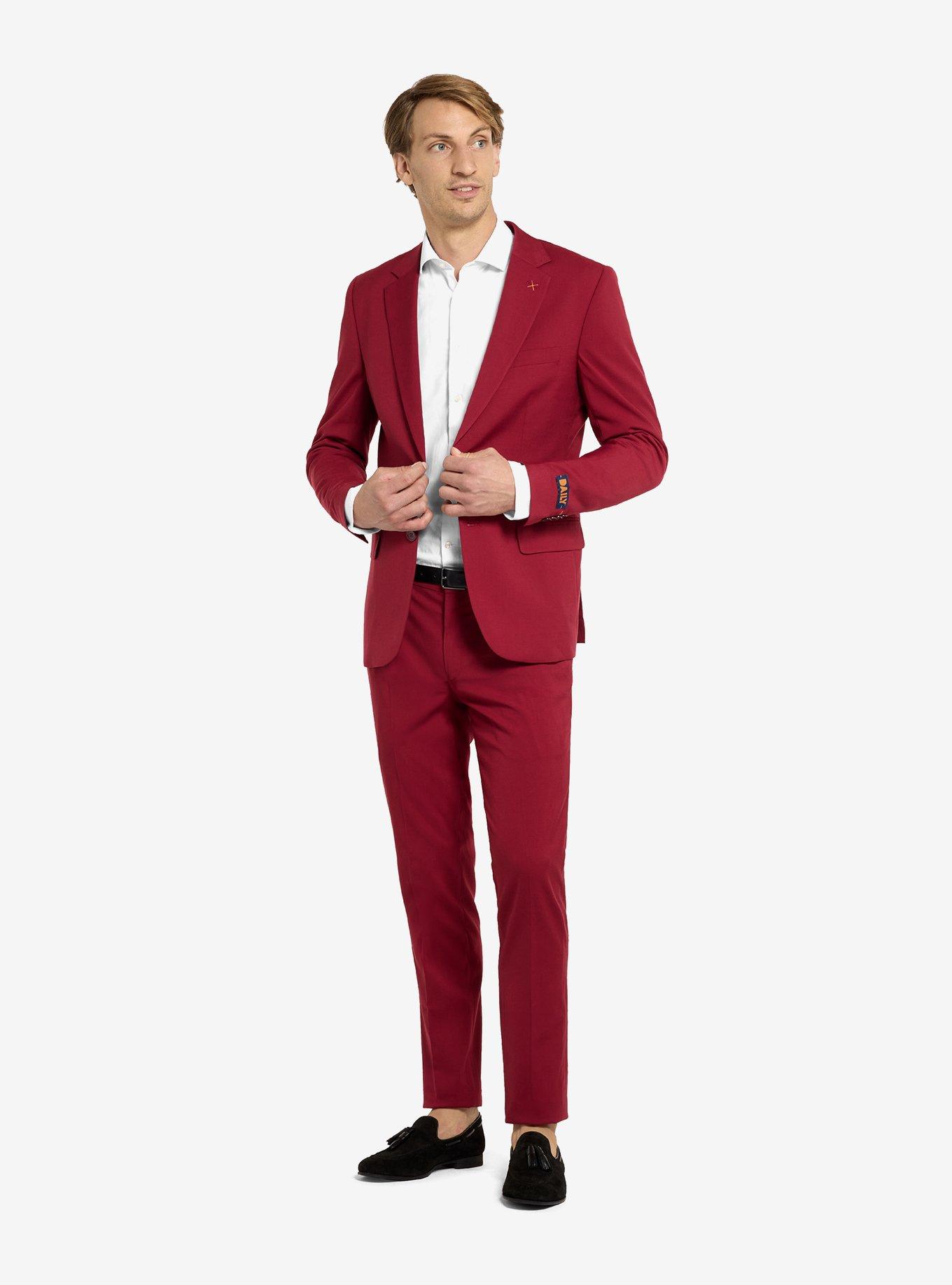 Daily Bright Burgundy Suit, RED, alternate