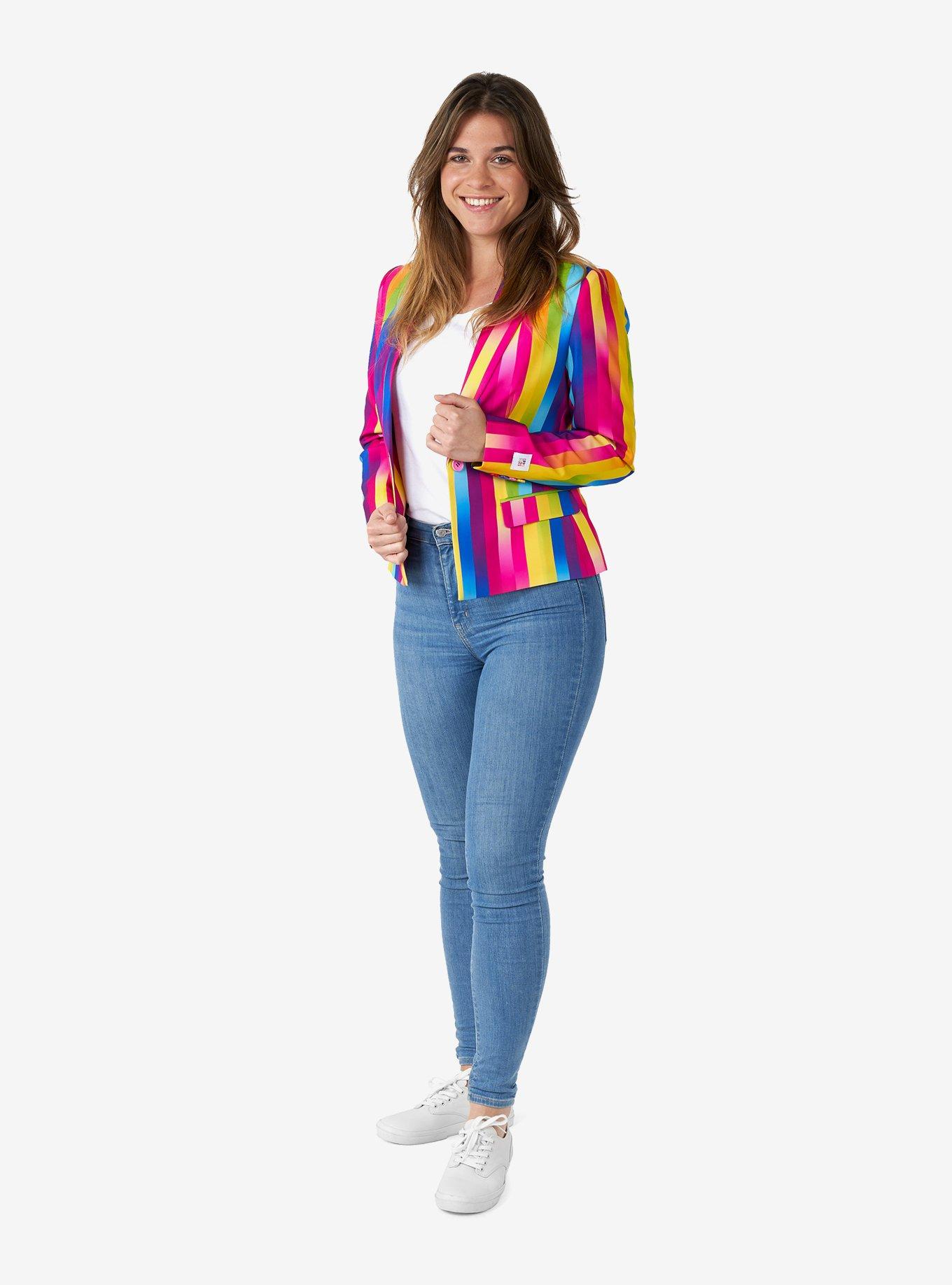 Rainbow Glaze Blazer, MULTI, alternate